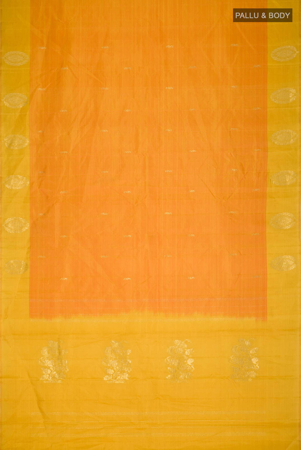 Yellow Kanchipuram Silk Saree