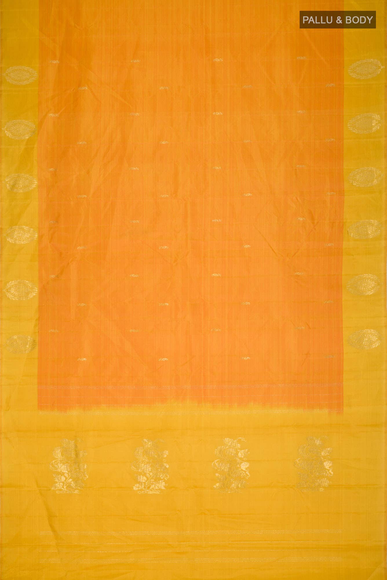 Yellow Kanchipuram Silk Saree