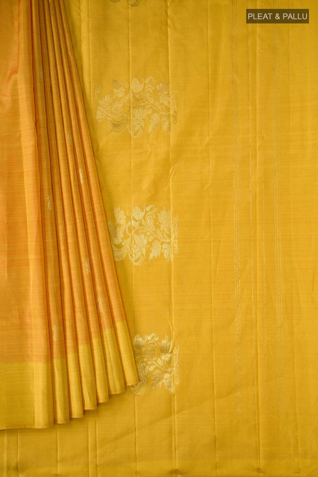 Yellow Kanchipuram Silk Saree