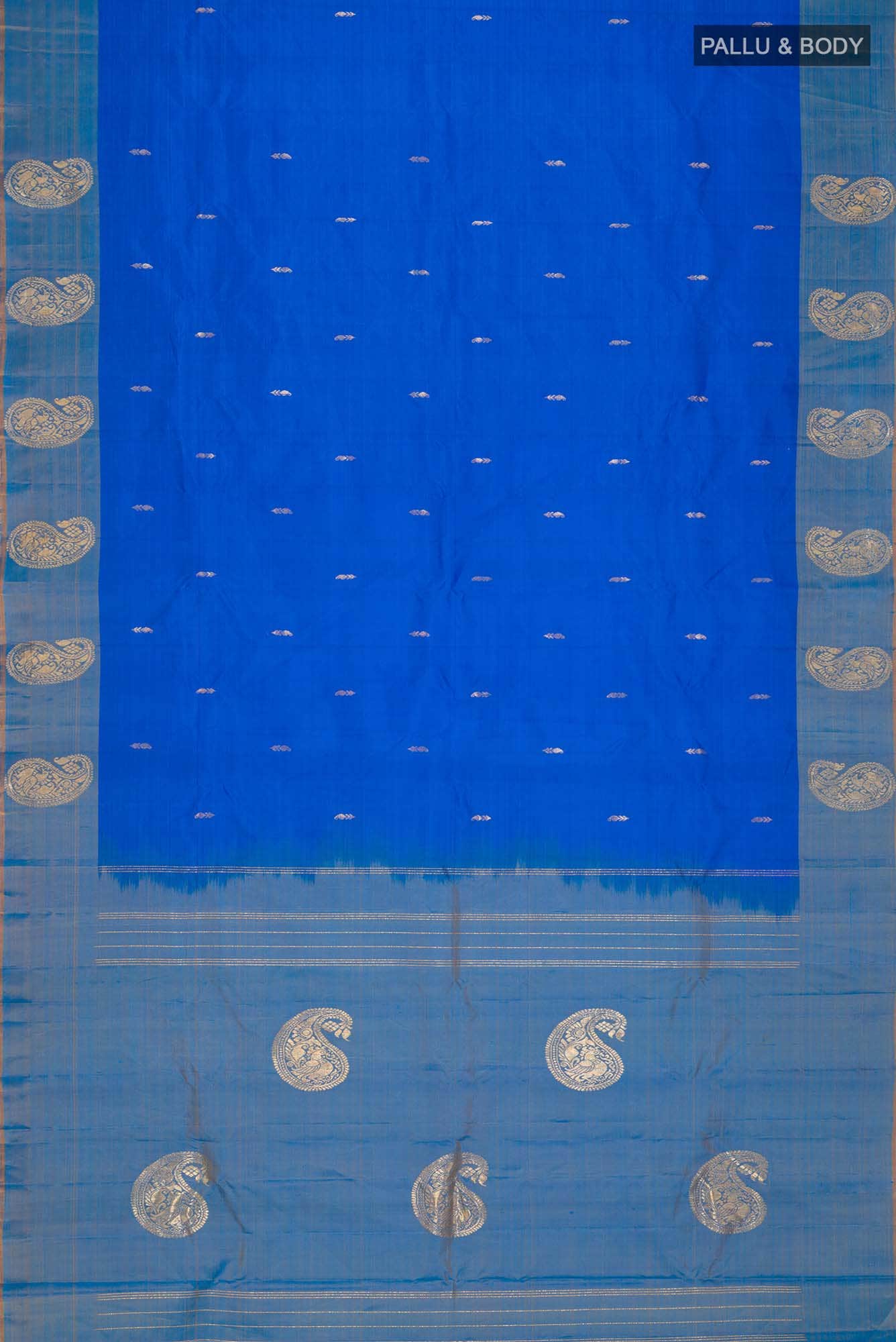 Blue Kanchipuram Silk Saree