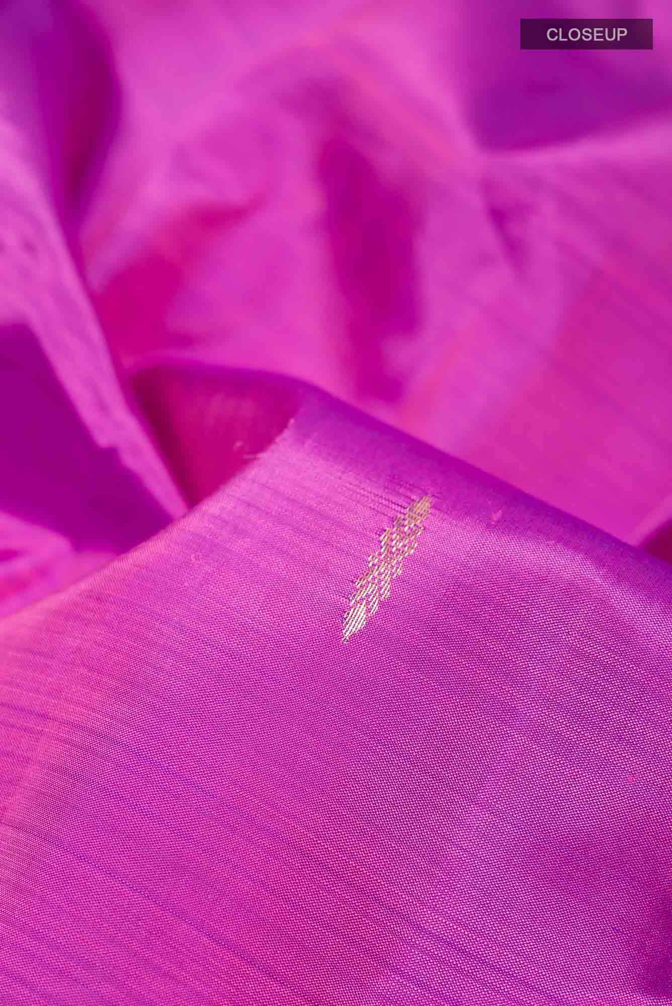 Purple Kanchipuram Silk Saree