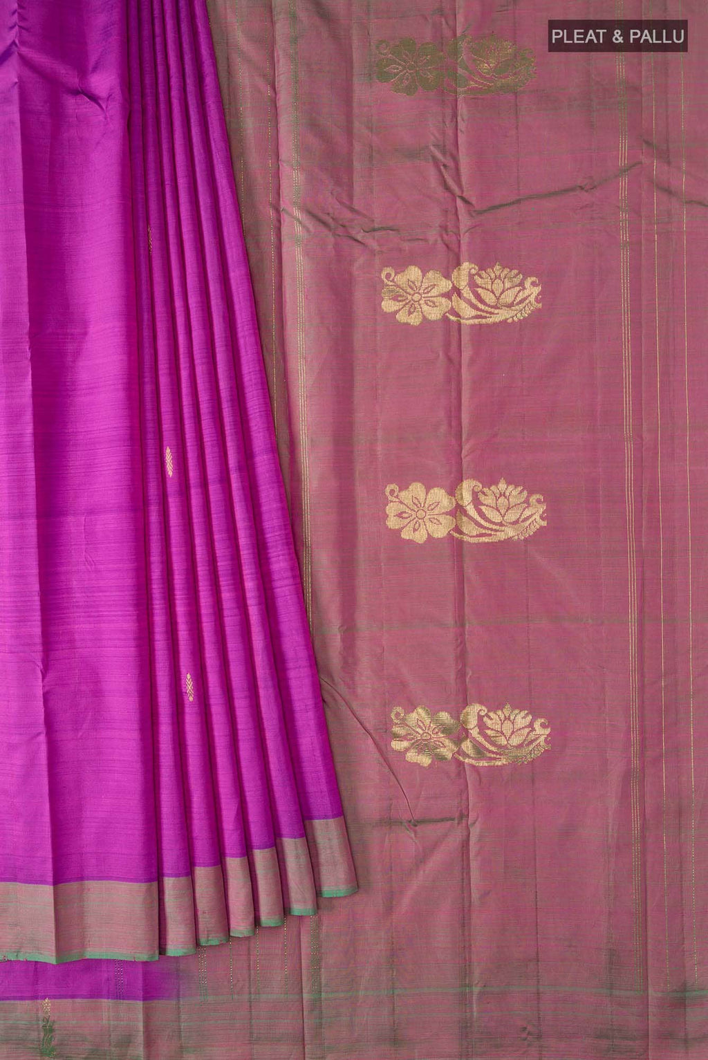 Purple Kanchipuram Silk Saree