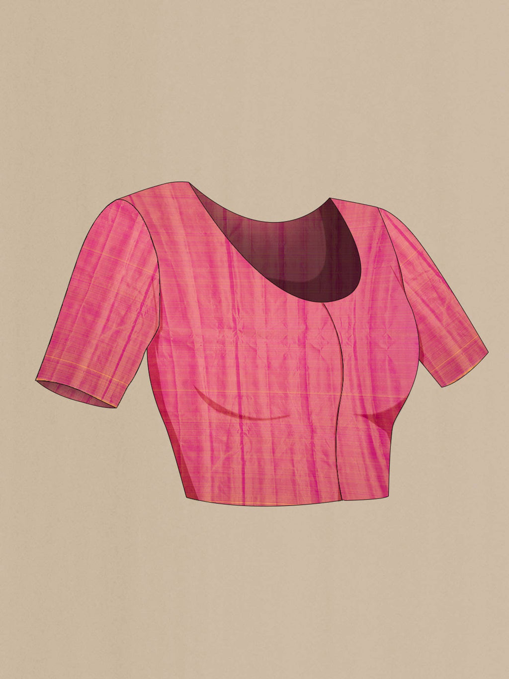 Pink Kanchipuram Silk Saree