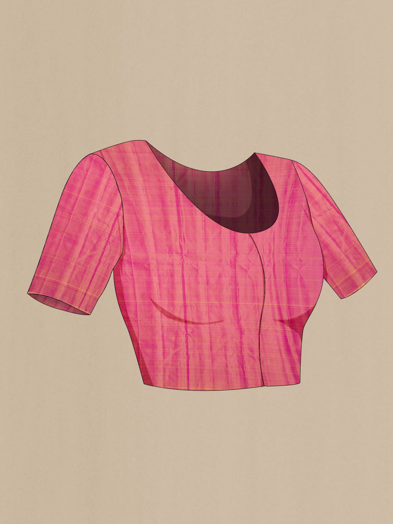 Pink Kanchipuram Silk Saree