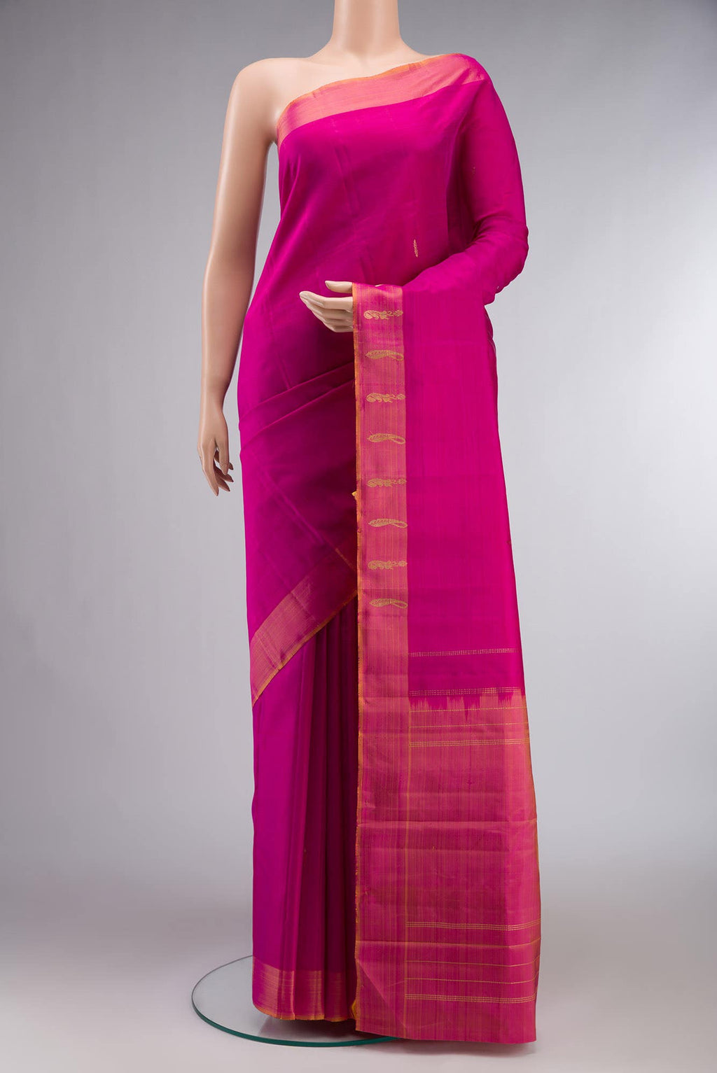 Pink Kanchipuram Silk Saree