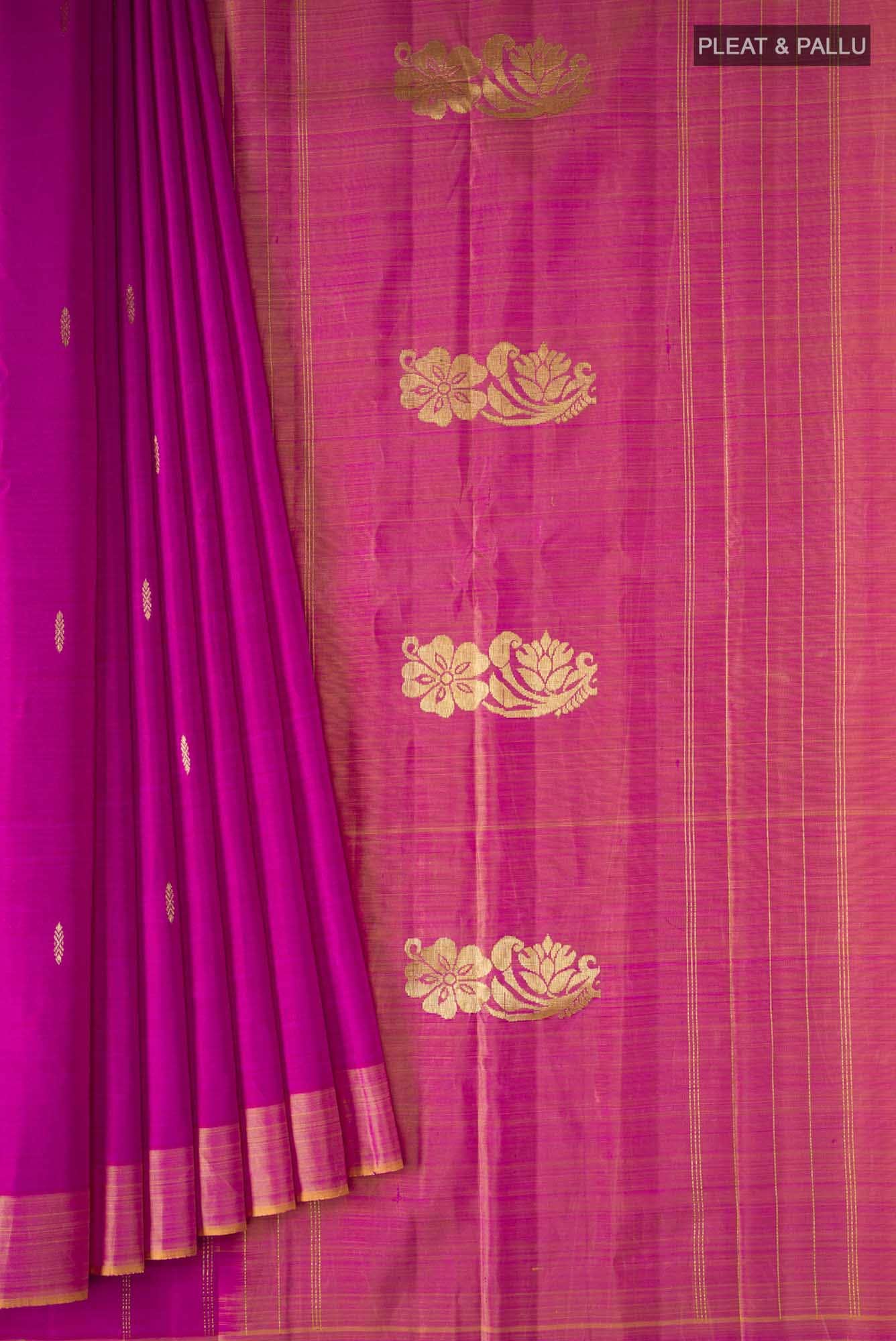 Pink Kanchipuram Silk Saree