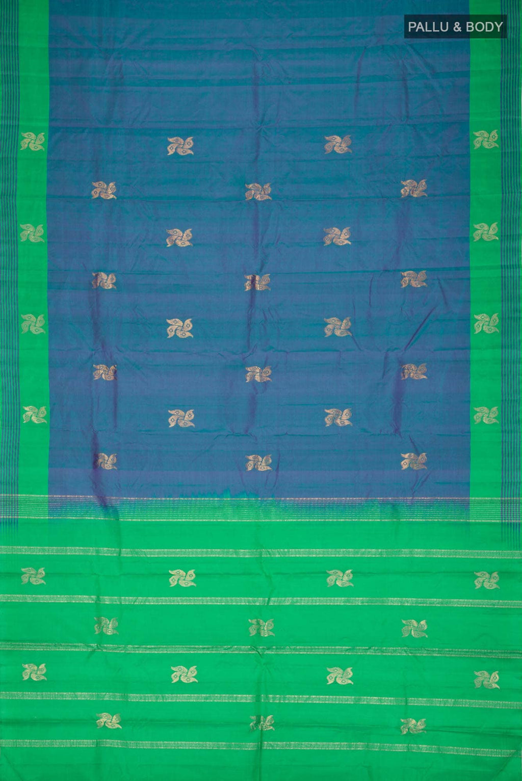 Blue Kanchipuram Silk Saree