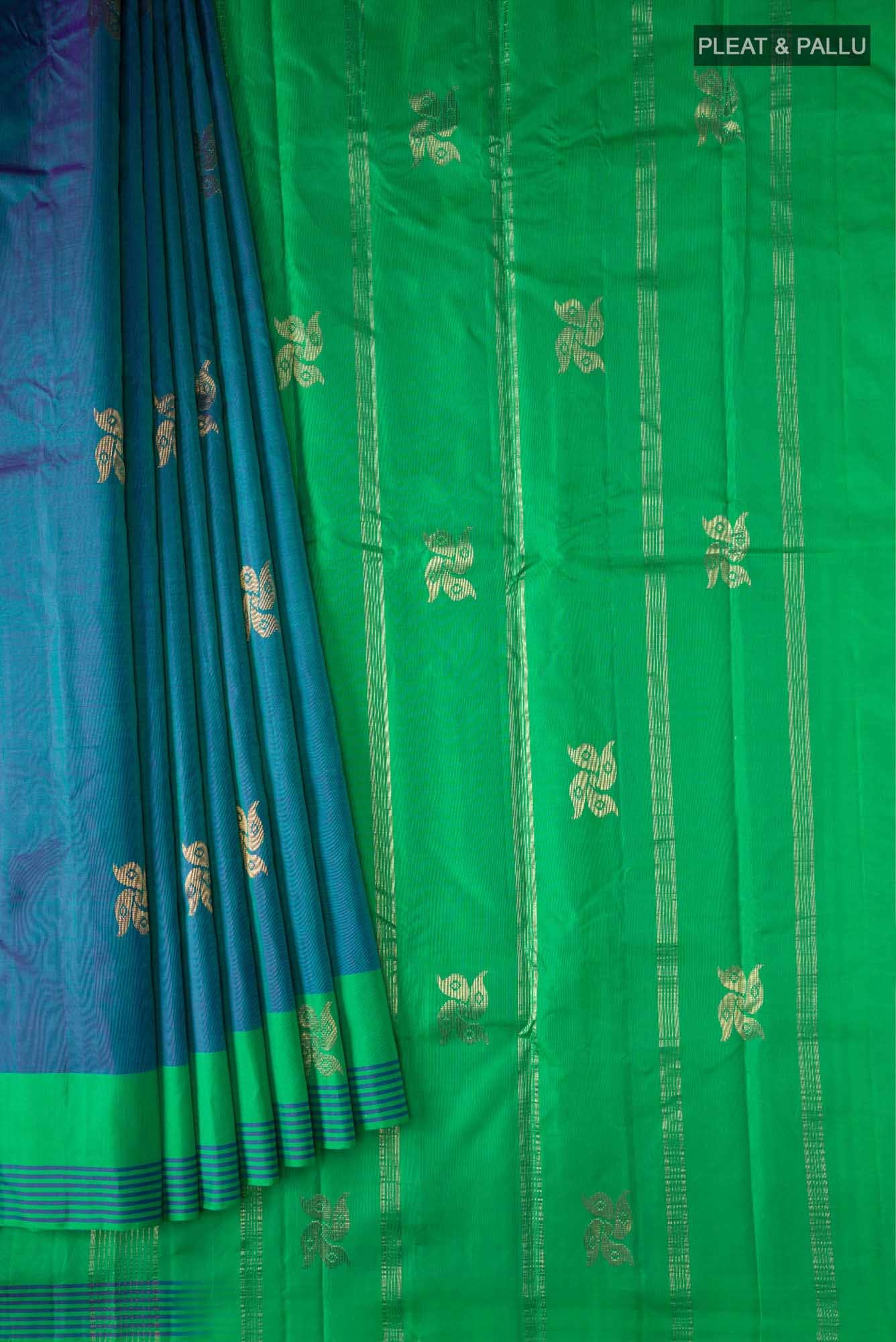 Blue Kanchipuram Silk Saree