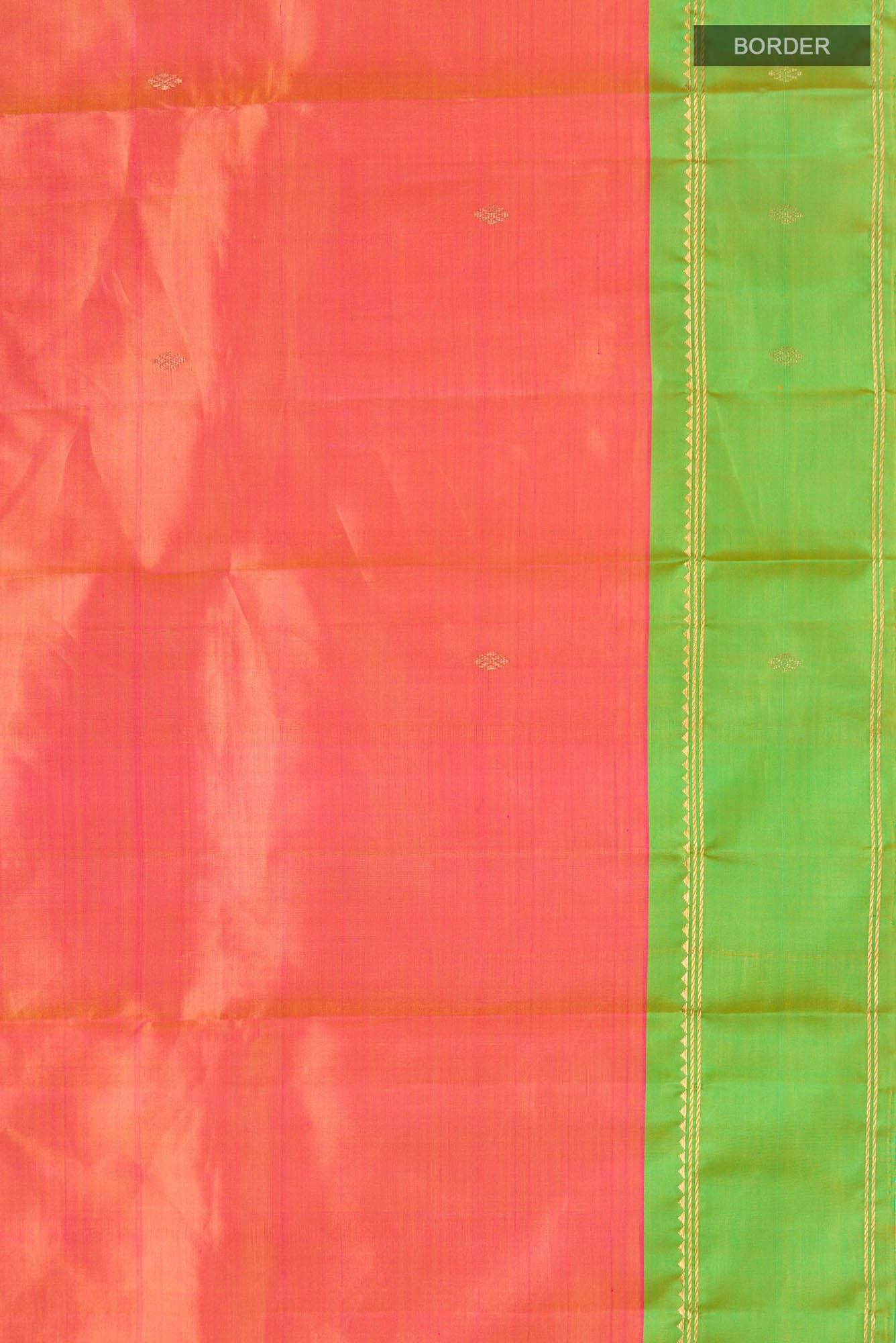 Orange Kanchipuram Silk Saree