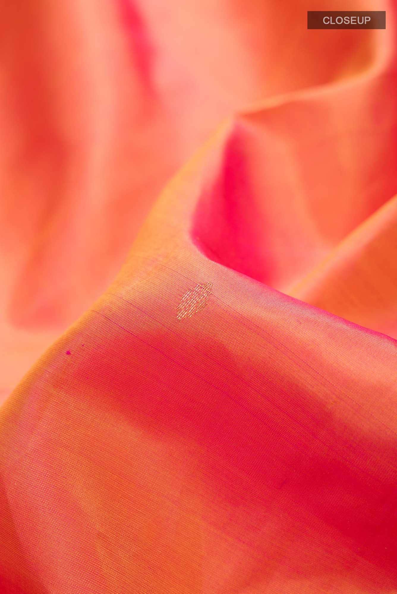 Orange Kanchipuram Silk Saree