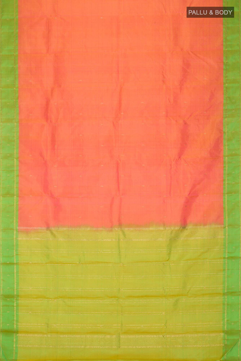 Orange Kanchipuram Silk Saree