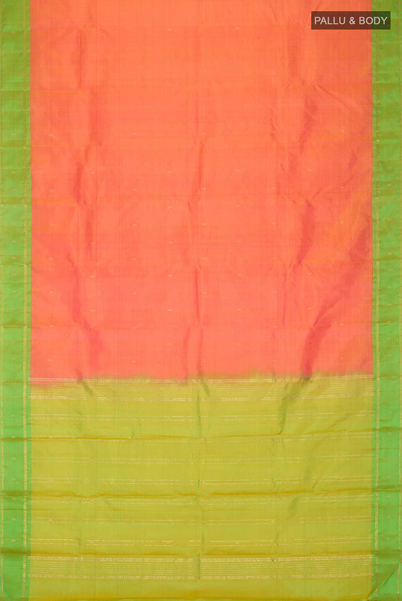Orange Kanchipuram Silk Saree