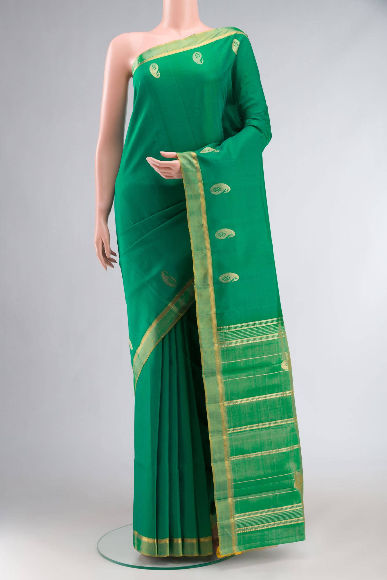Green Kanchipuram Silk Saree