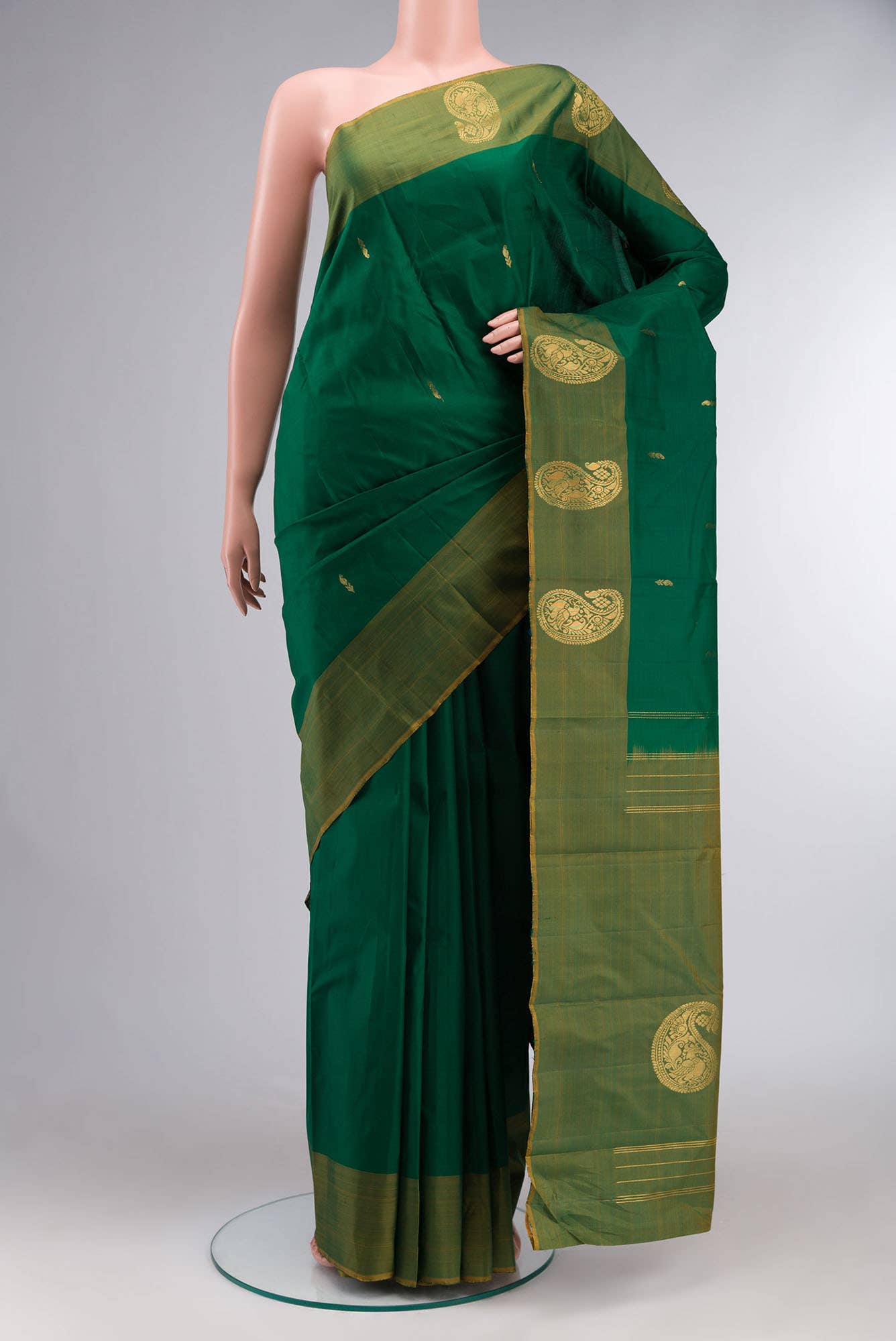 Green Kanchipuram Silk Saree