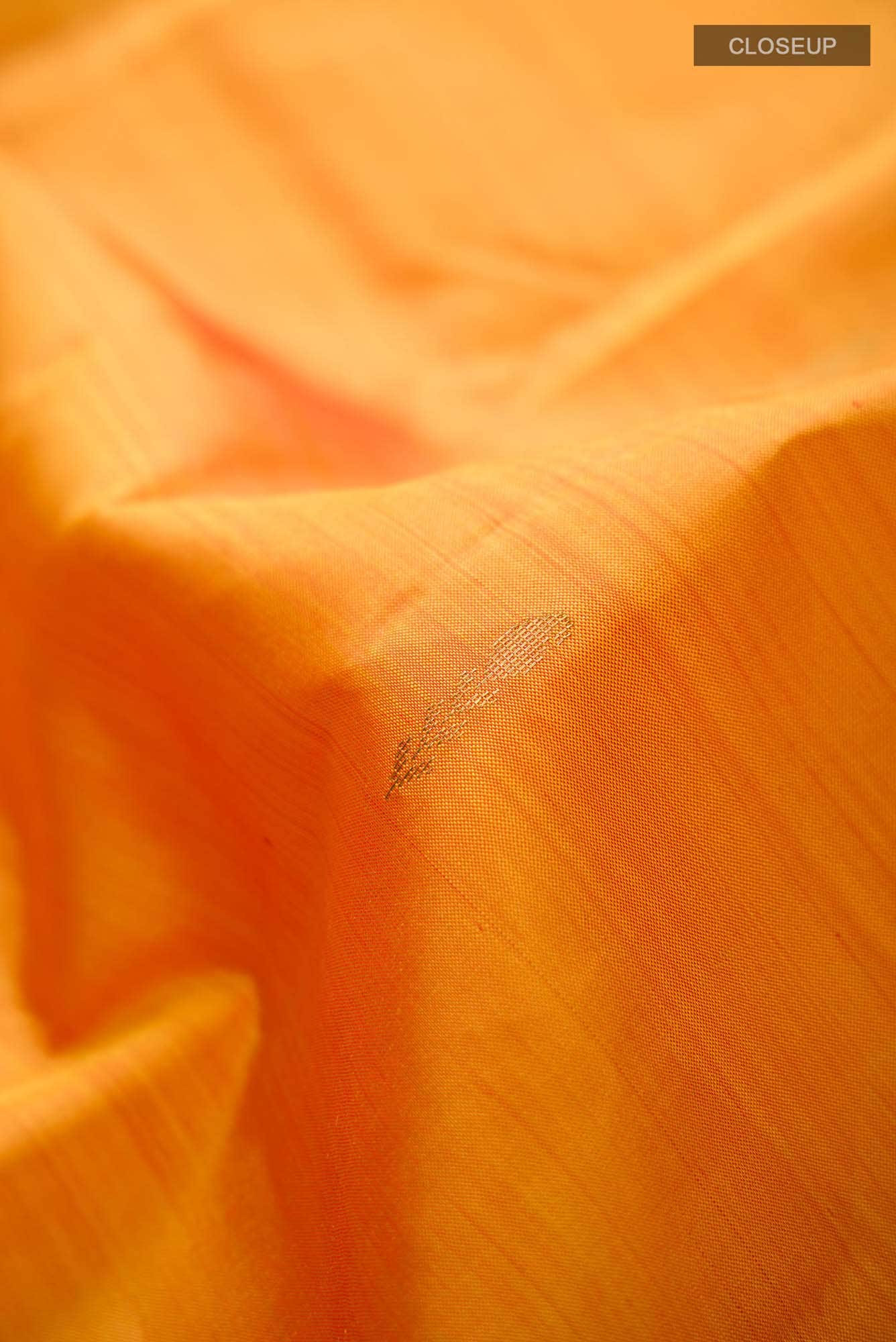 Mustard Kanchipuram Silk Saree