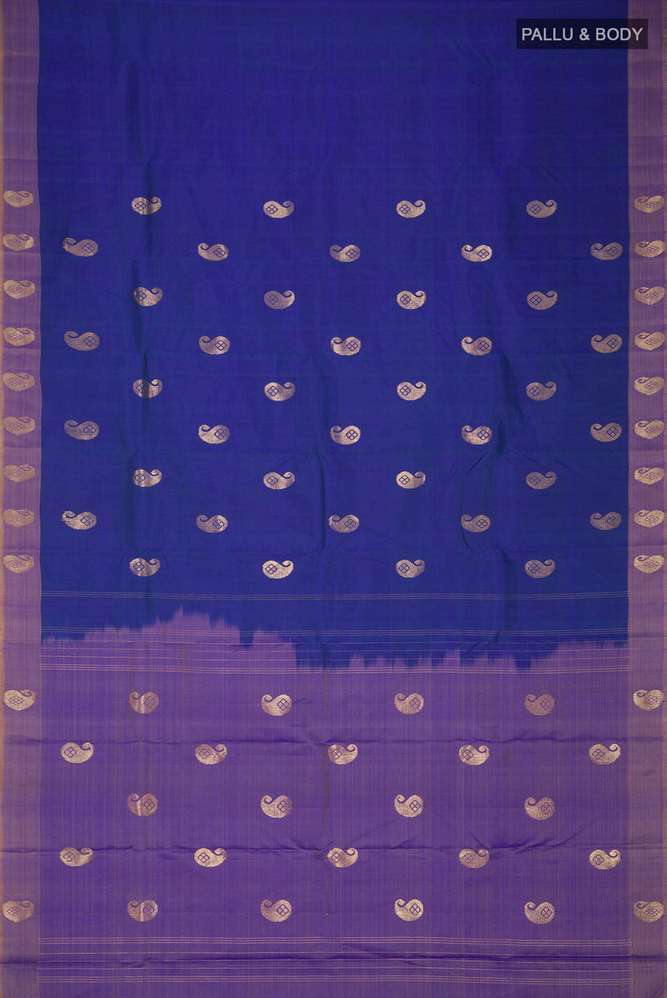 Blue Kanchipuram Silk Saree