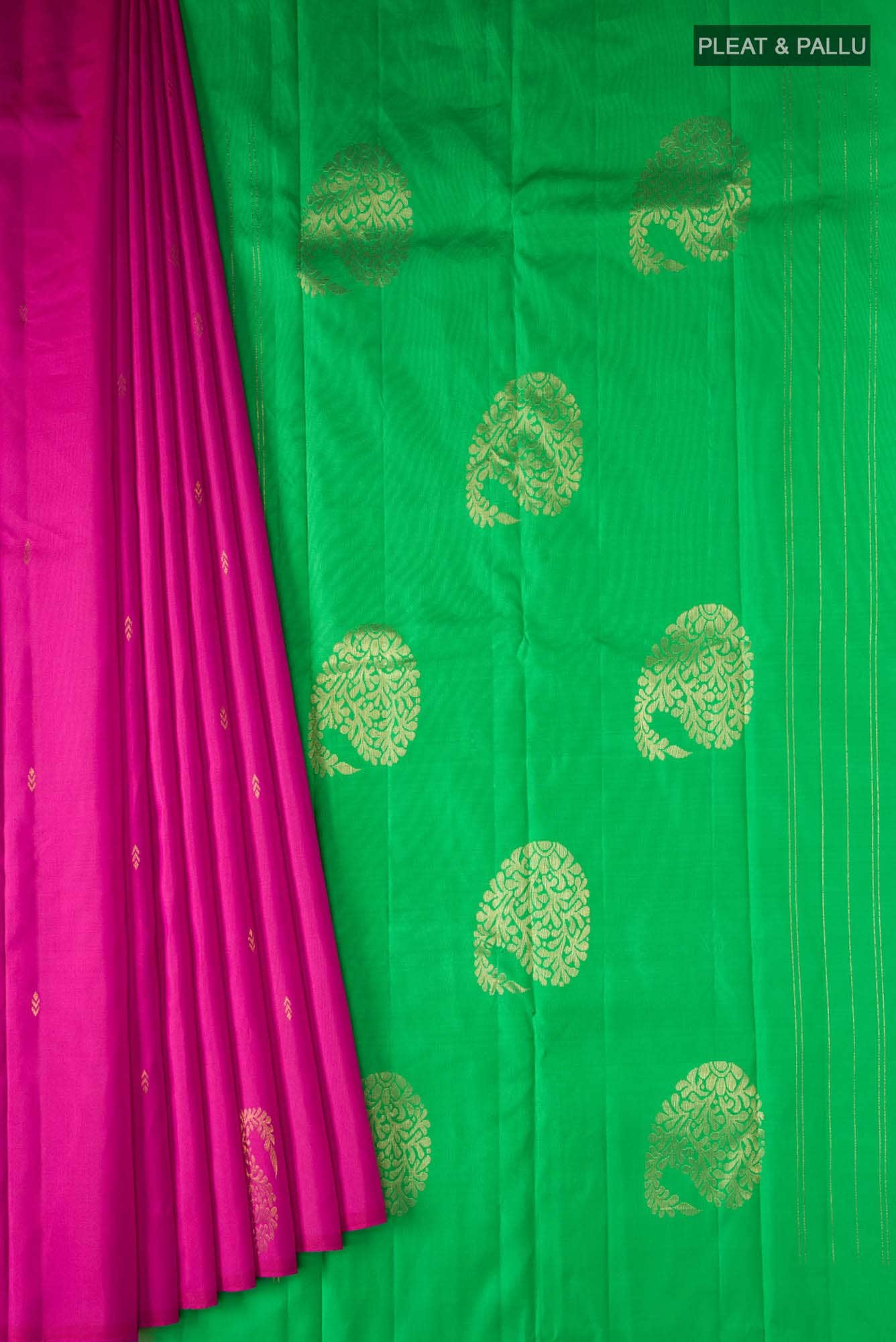 Pink Kanchipuram Silk Saree