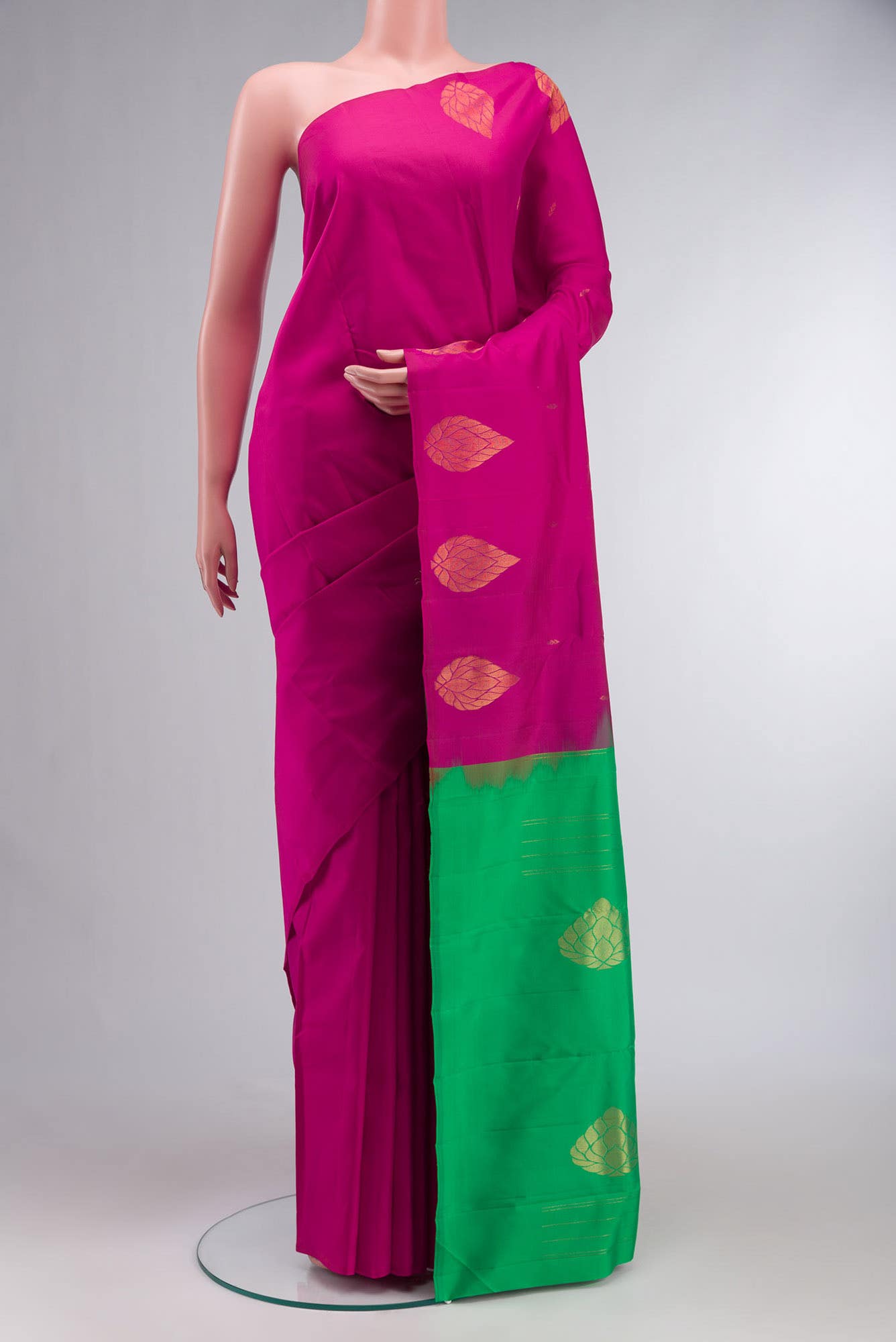 Pink Kanchipuram Silk Saree