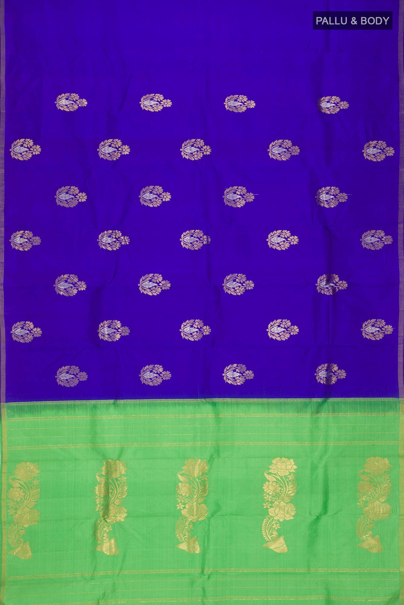 Blue Kanchipuram Silk Saree