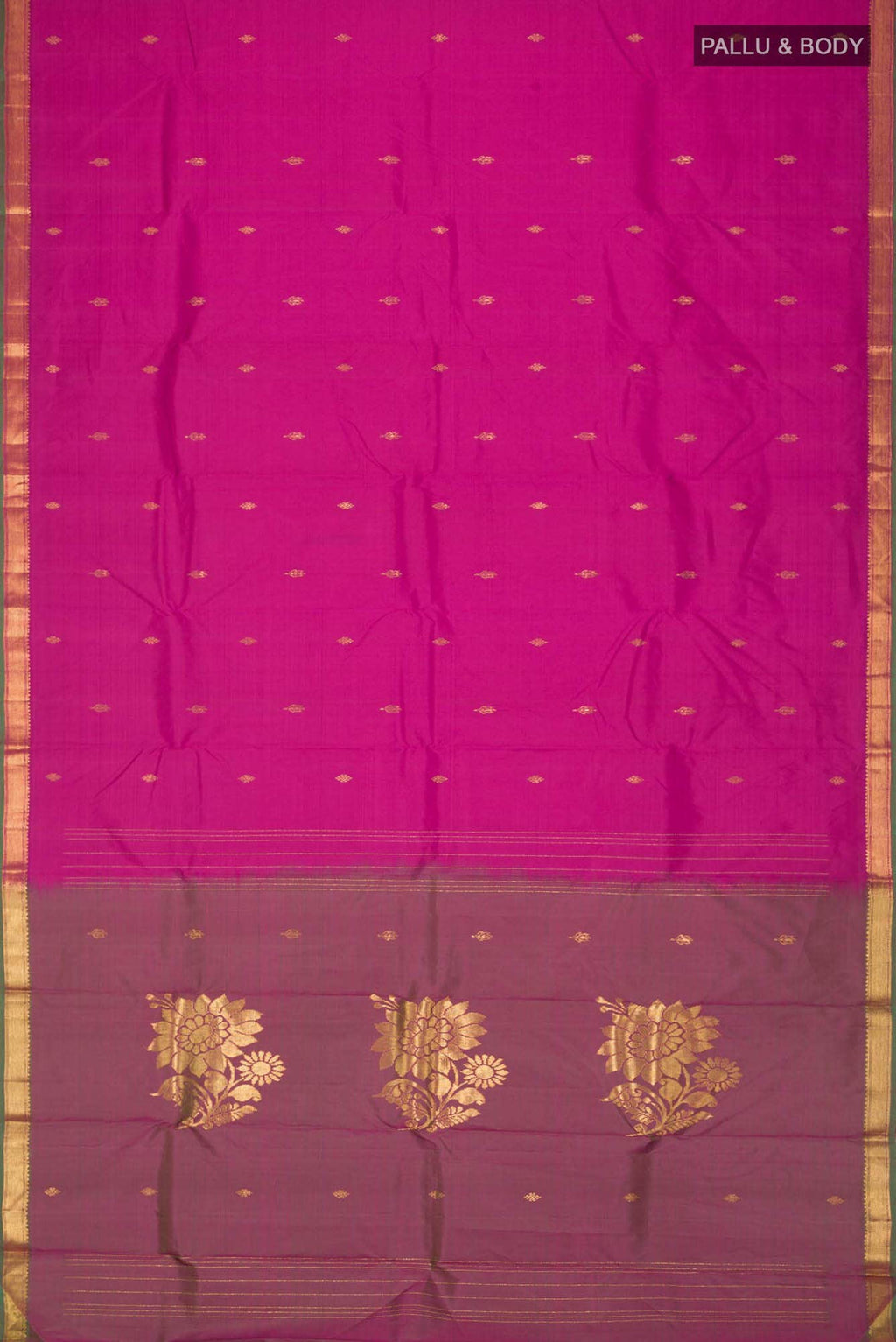 Pink Kanchipuram Silk Saree