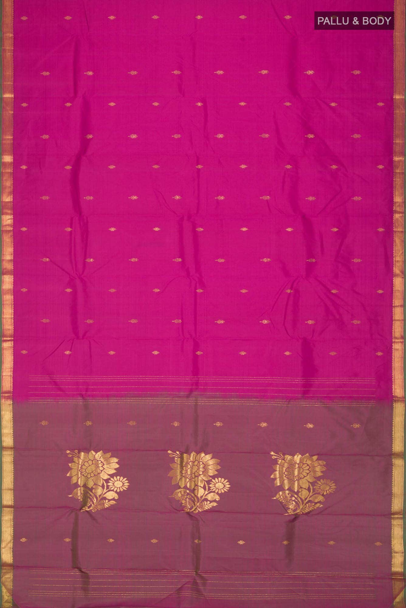 Pink Kanchipuram Silk Saree