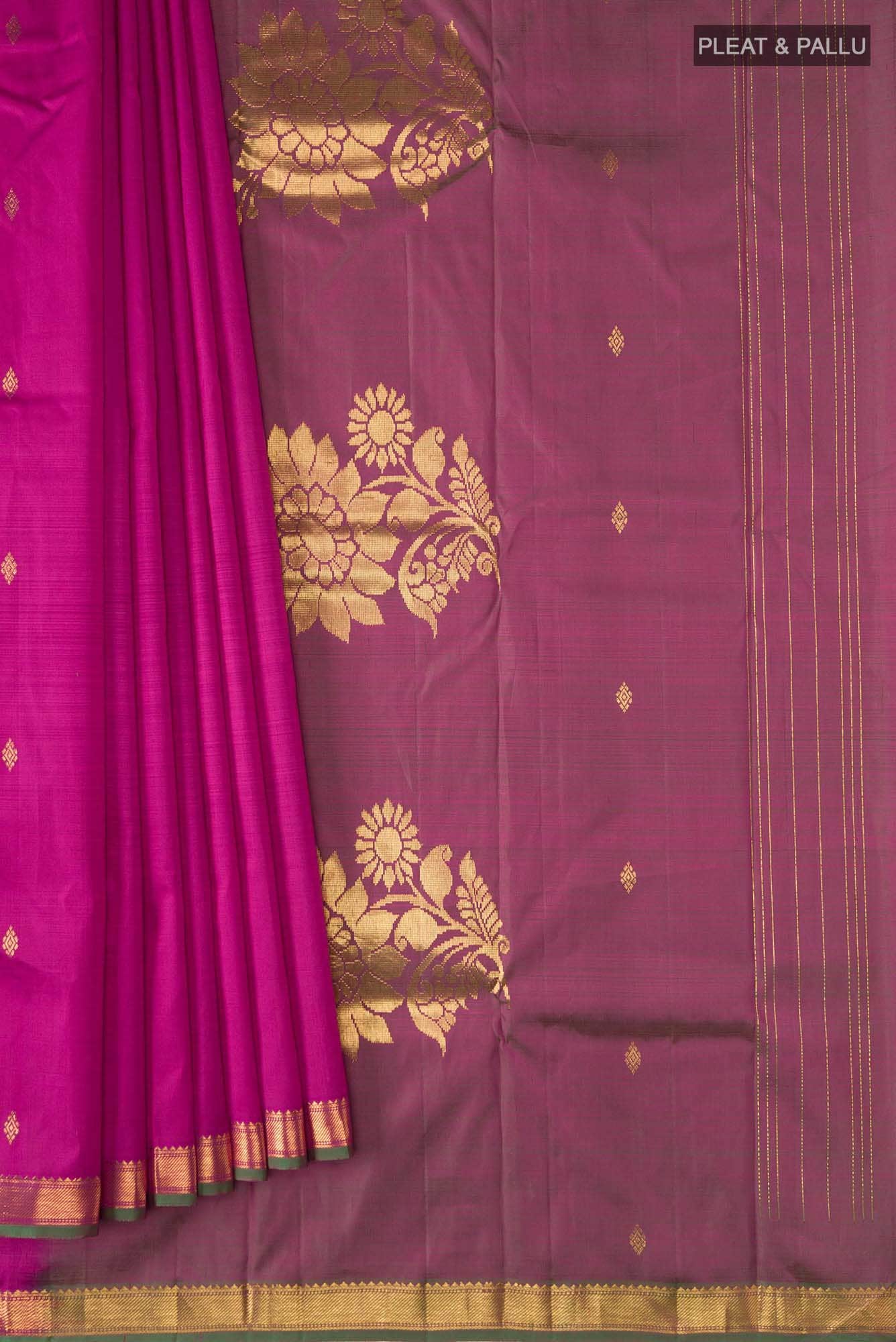 Pink Kanchipuram Silk Saree