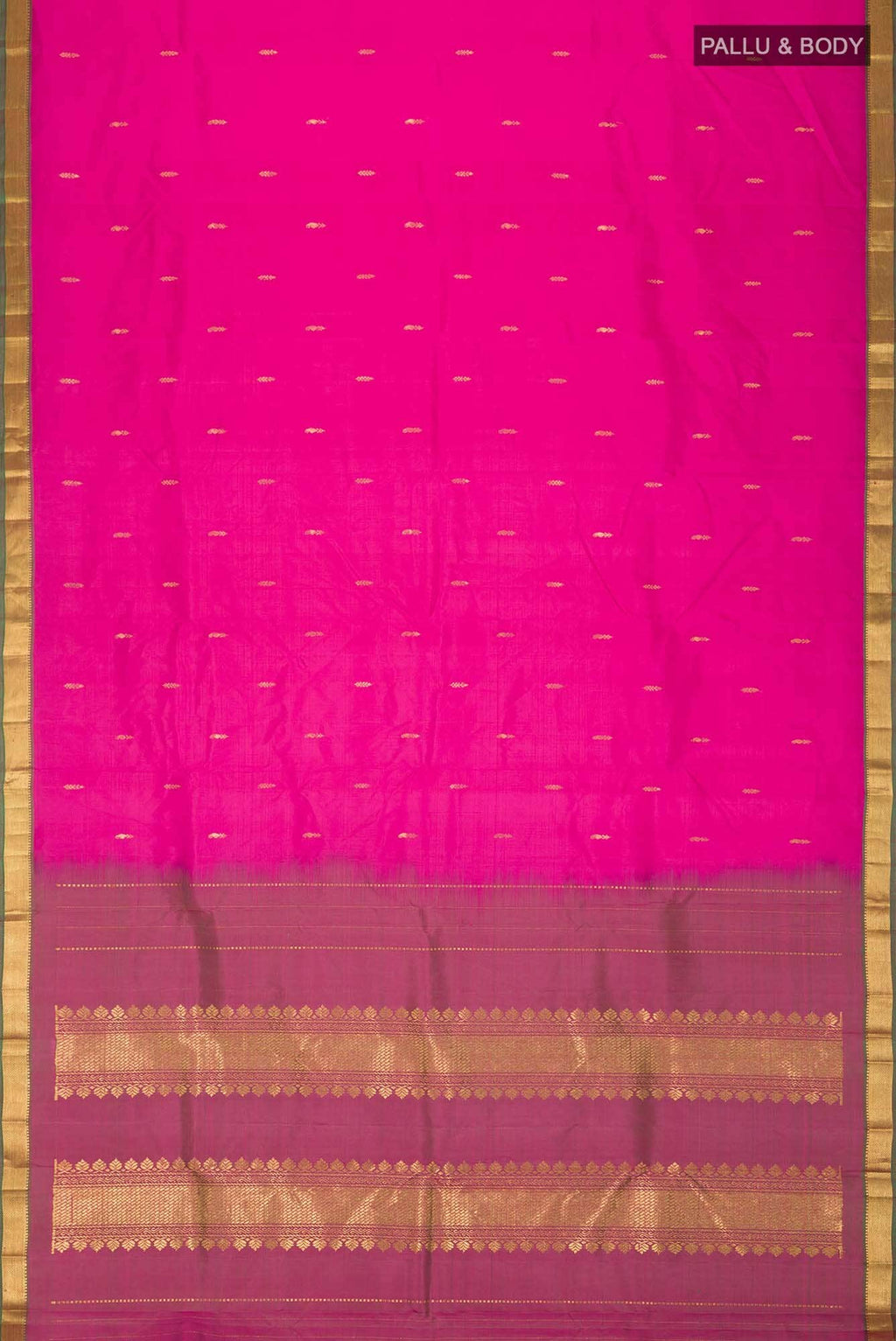 Pink Kanchipuram Silk Saree