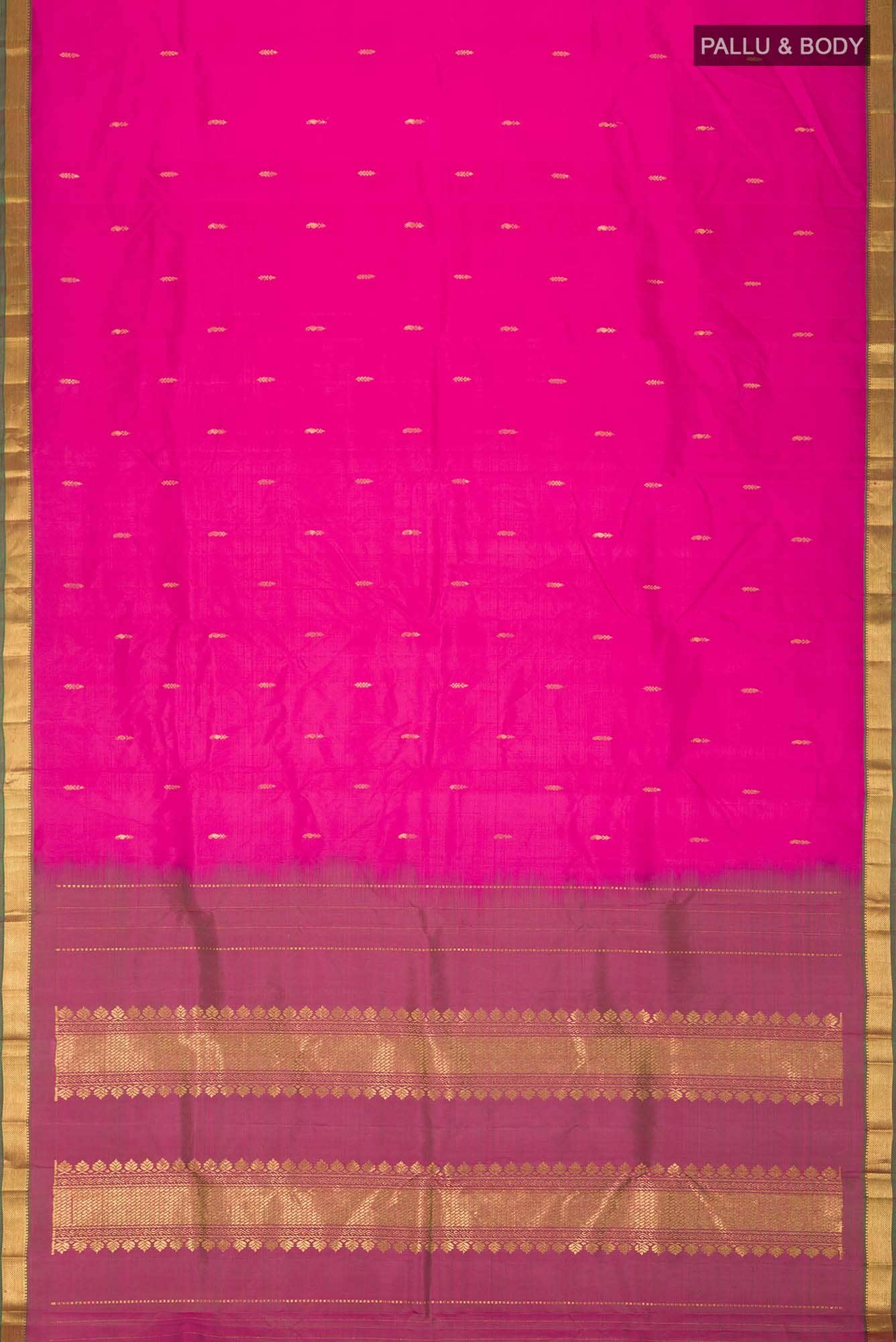 Pink Kanchipuram Silk Saree