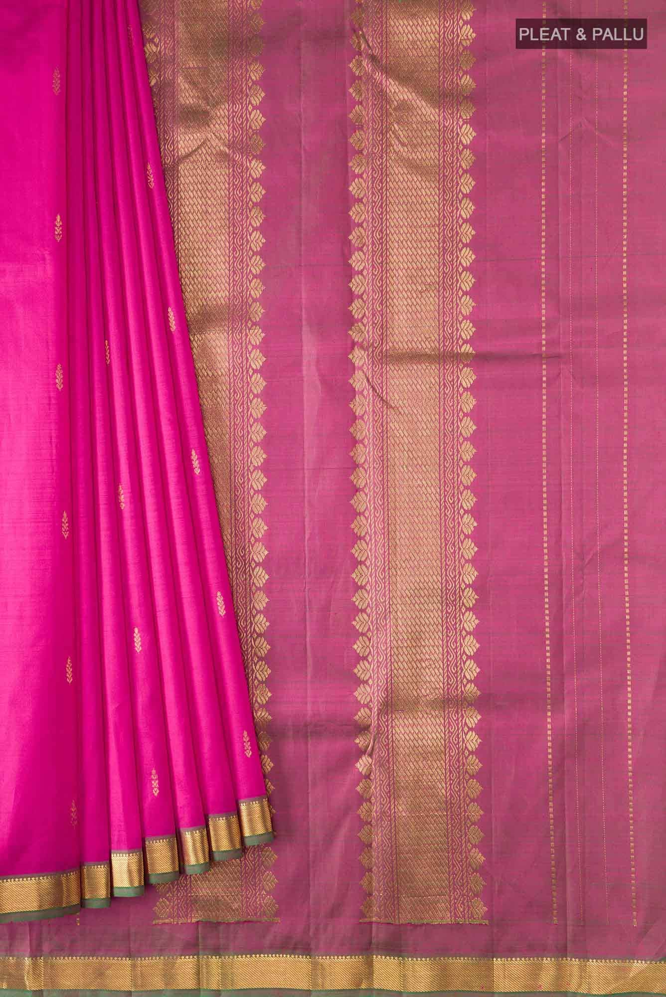 Pink Kanchipuram Silk Saree