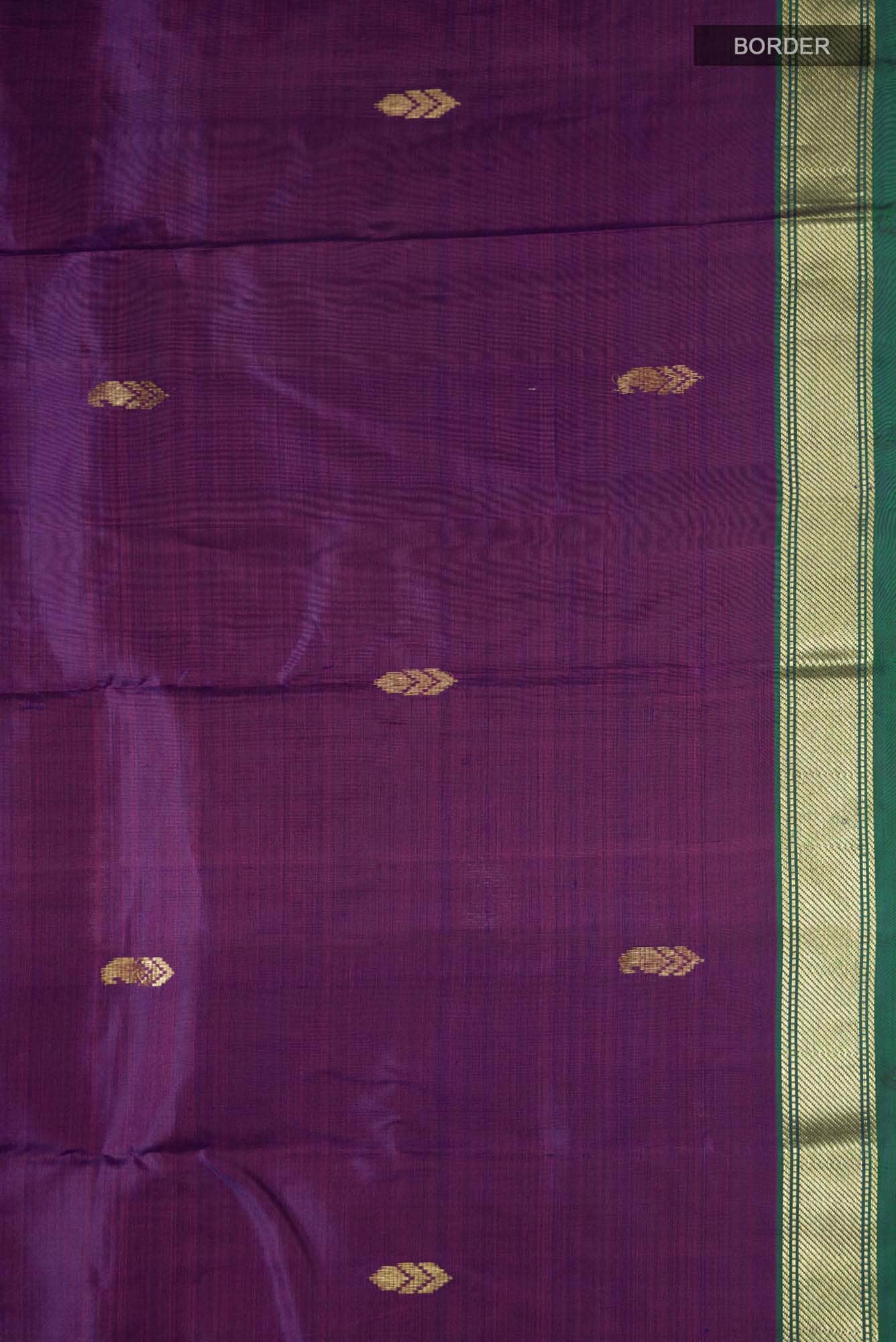 Purple Kanchipuram Silk Saree