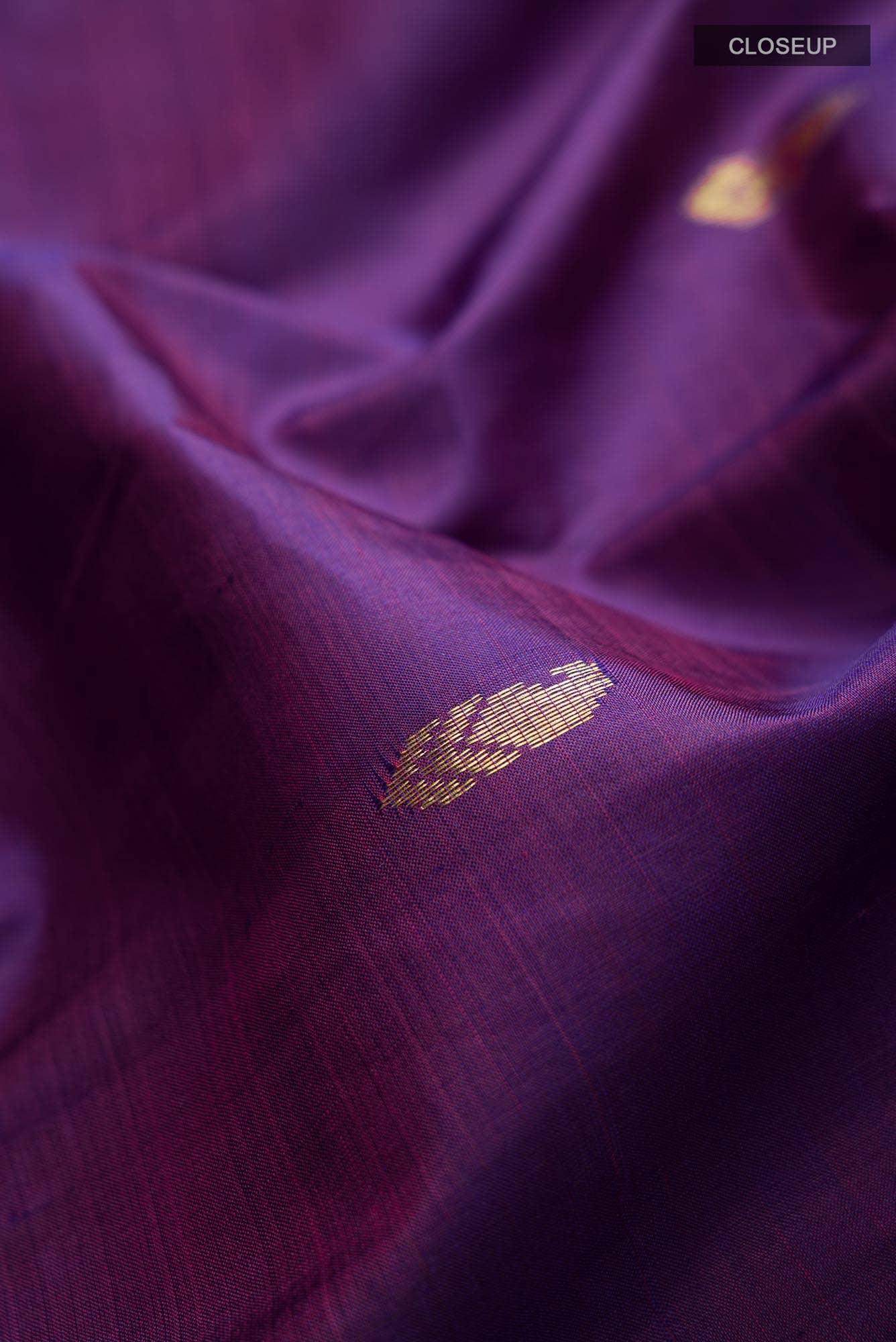 Purple Kanchipuram Silk Saree