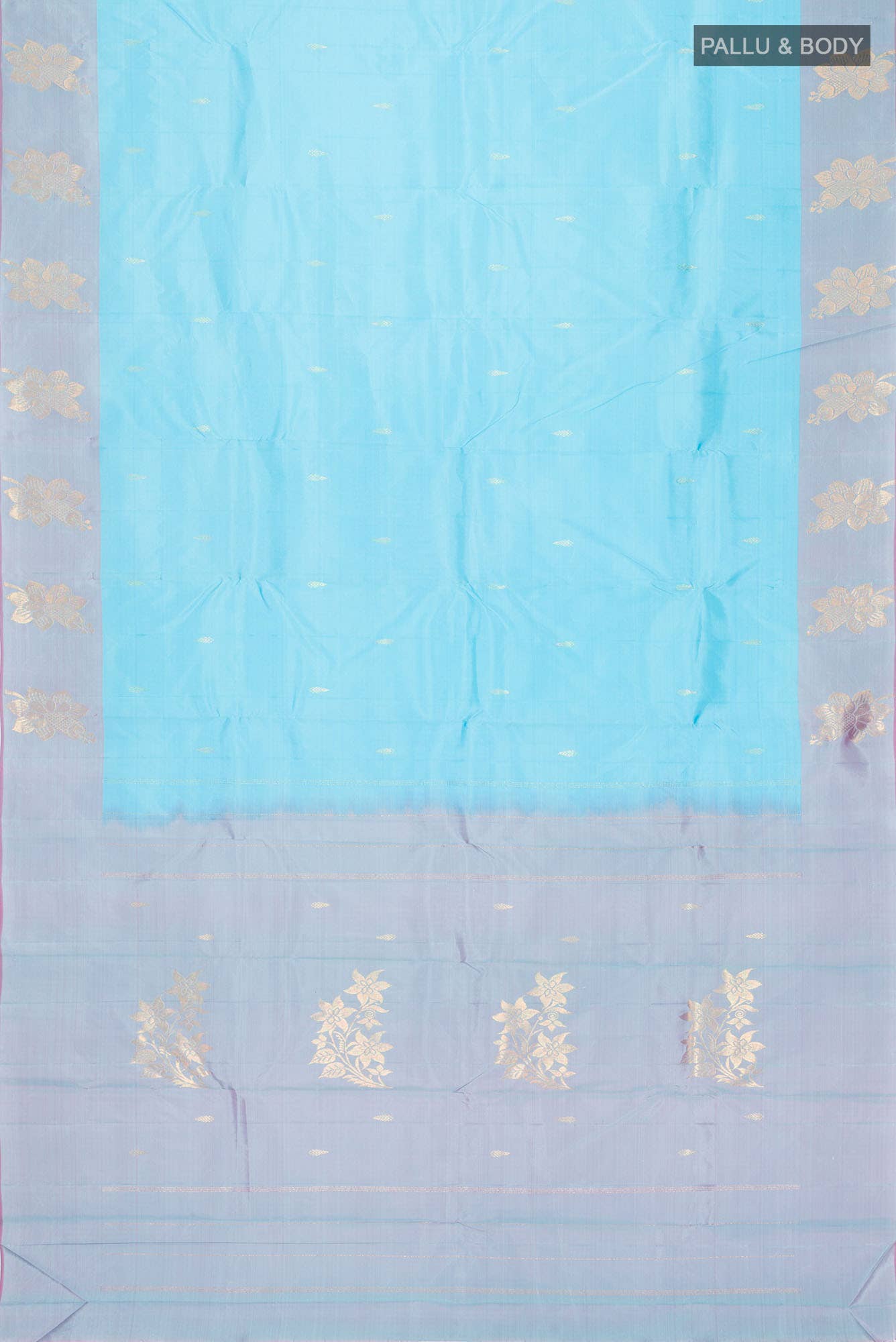 Blue Kanchipuram Silk Saree