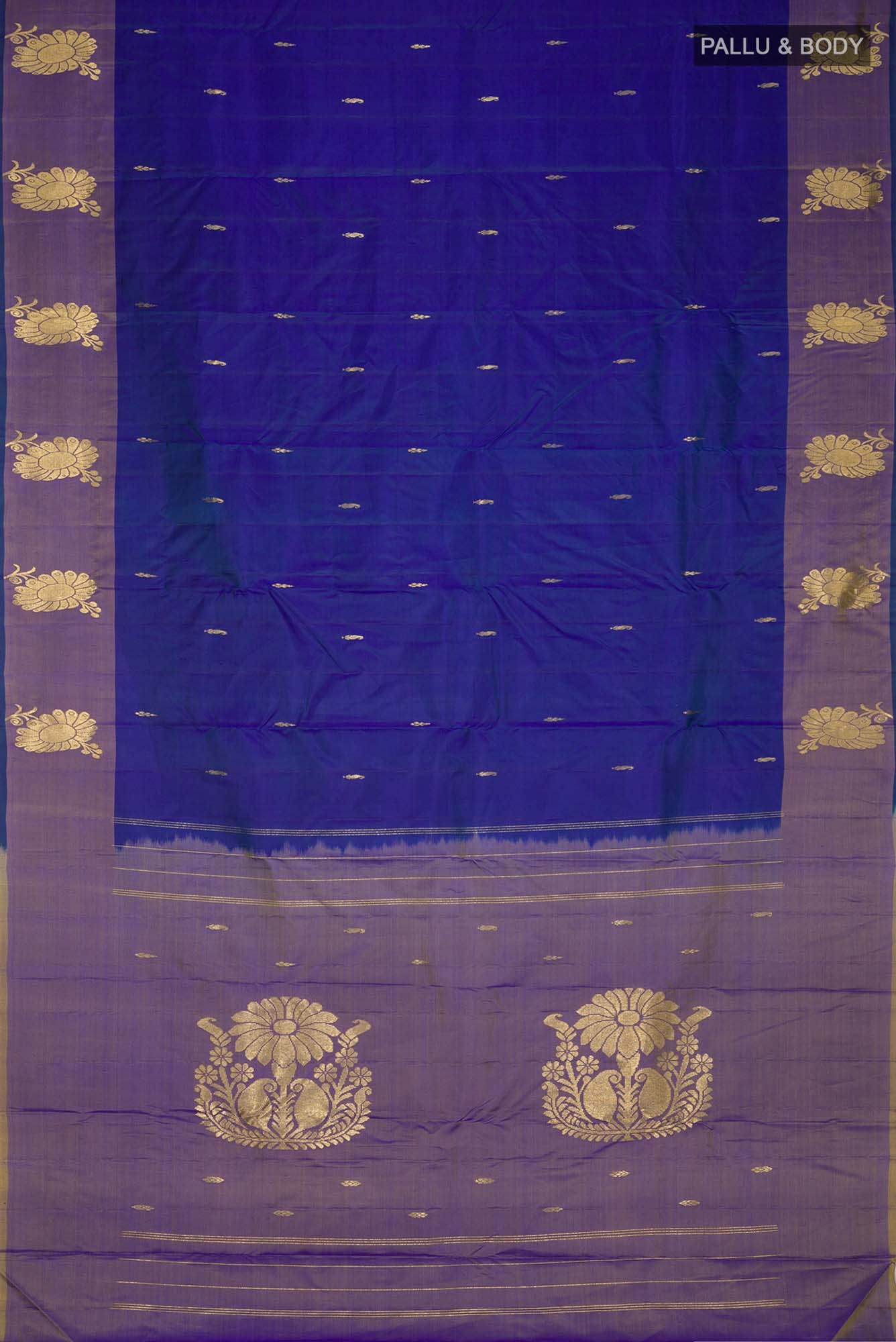 Blue Kanchipuram Silk Saree