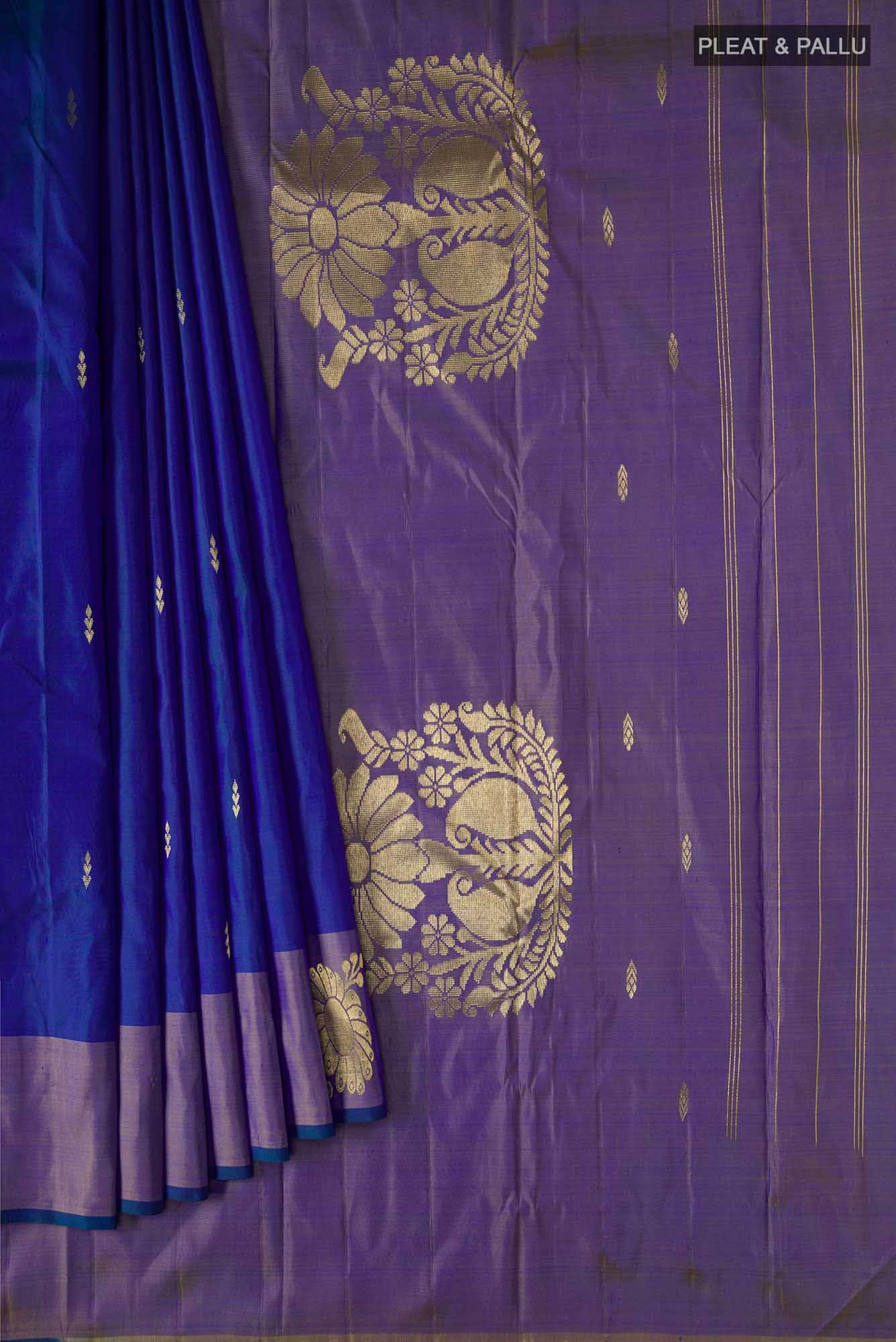 Blue Kanchipuram Silk Saree