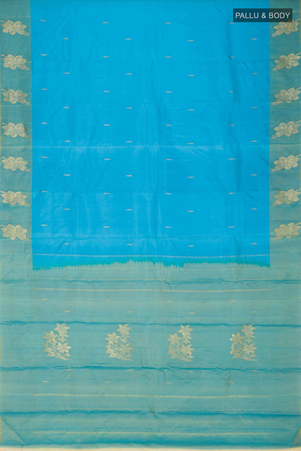 Blue Kanchipuram Silk Saree