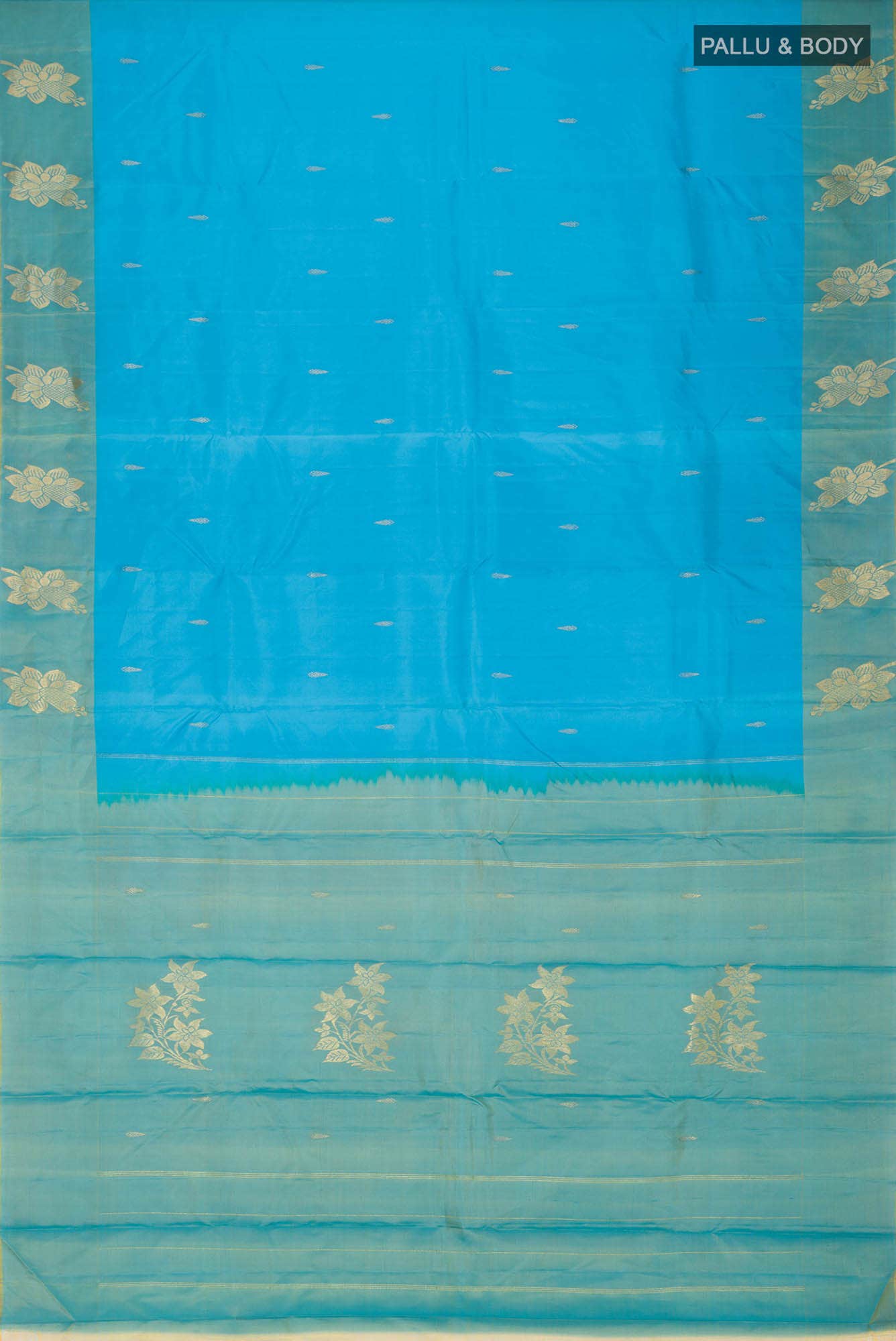 Blue Kanchipuram Silk Saree