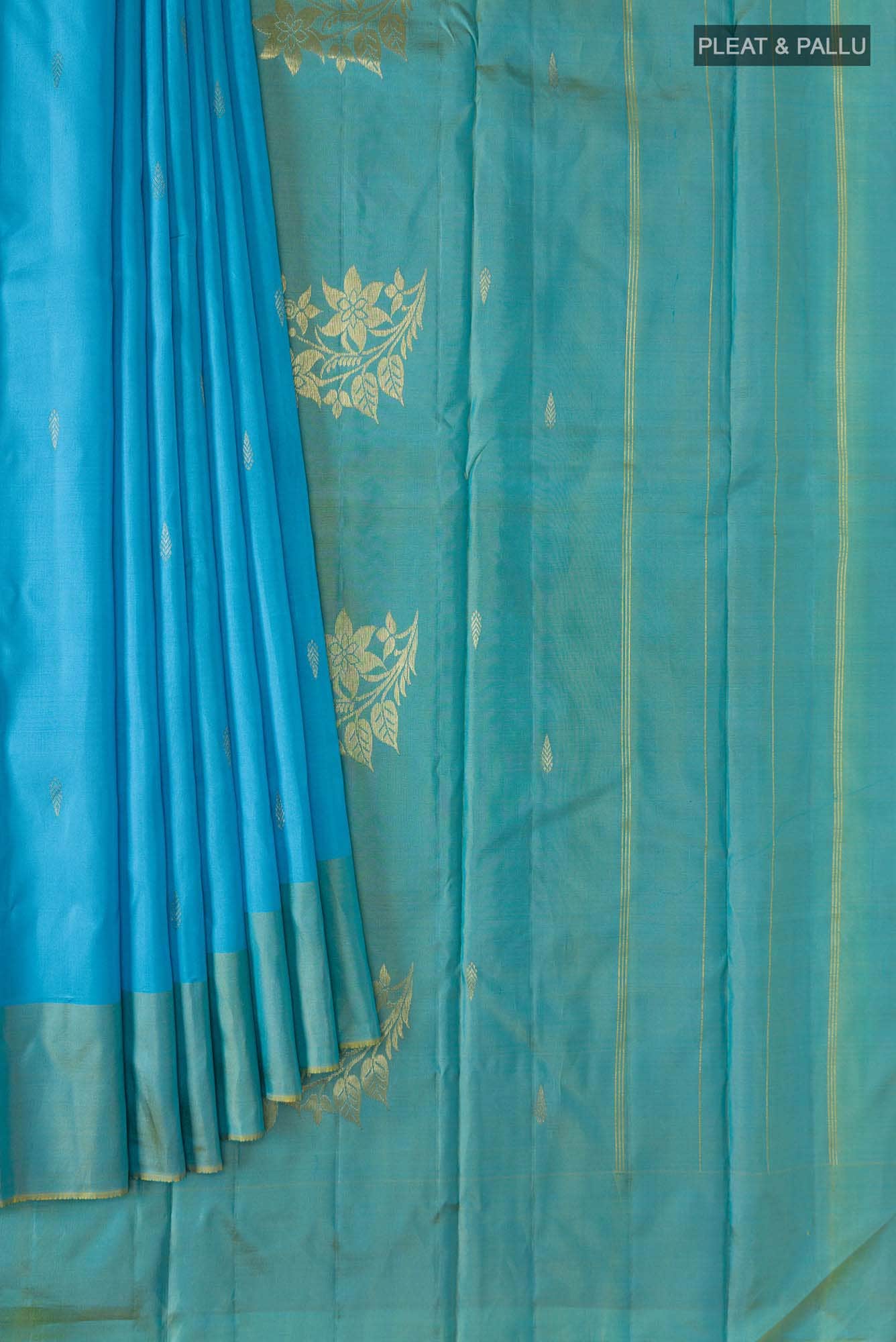 Blue Kanchipuram Silk Saree