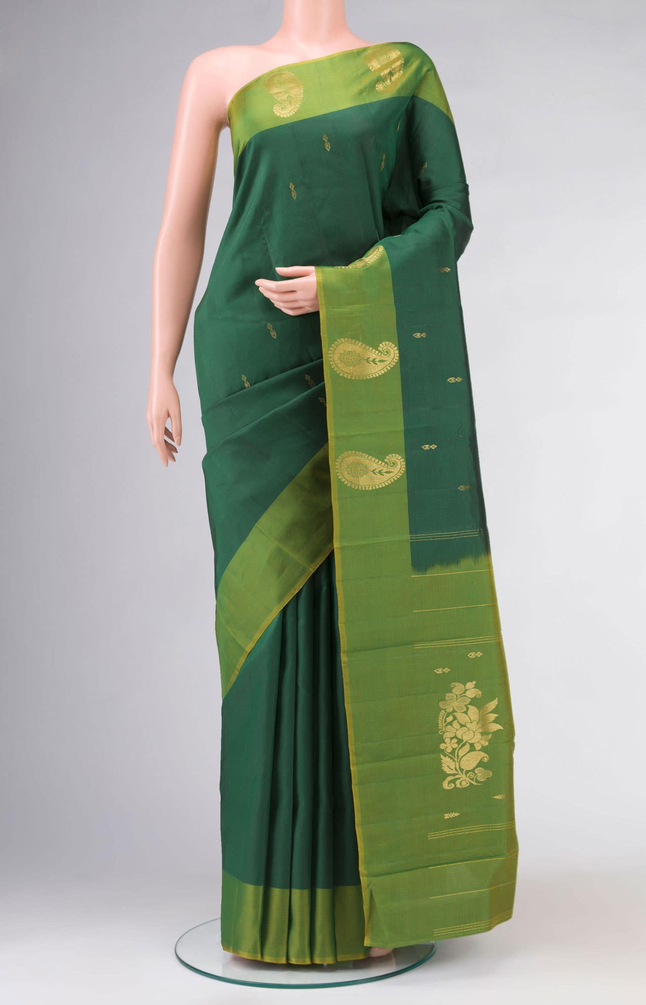 Green Kanchipuram Silk Saree
