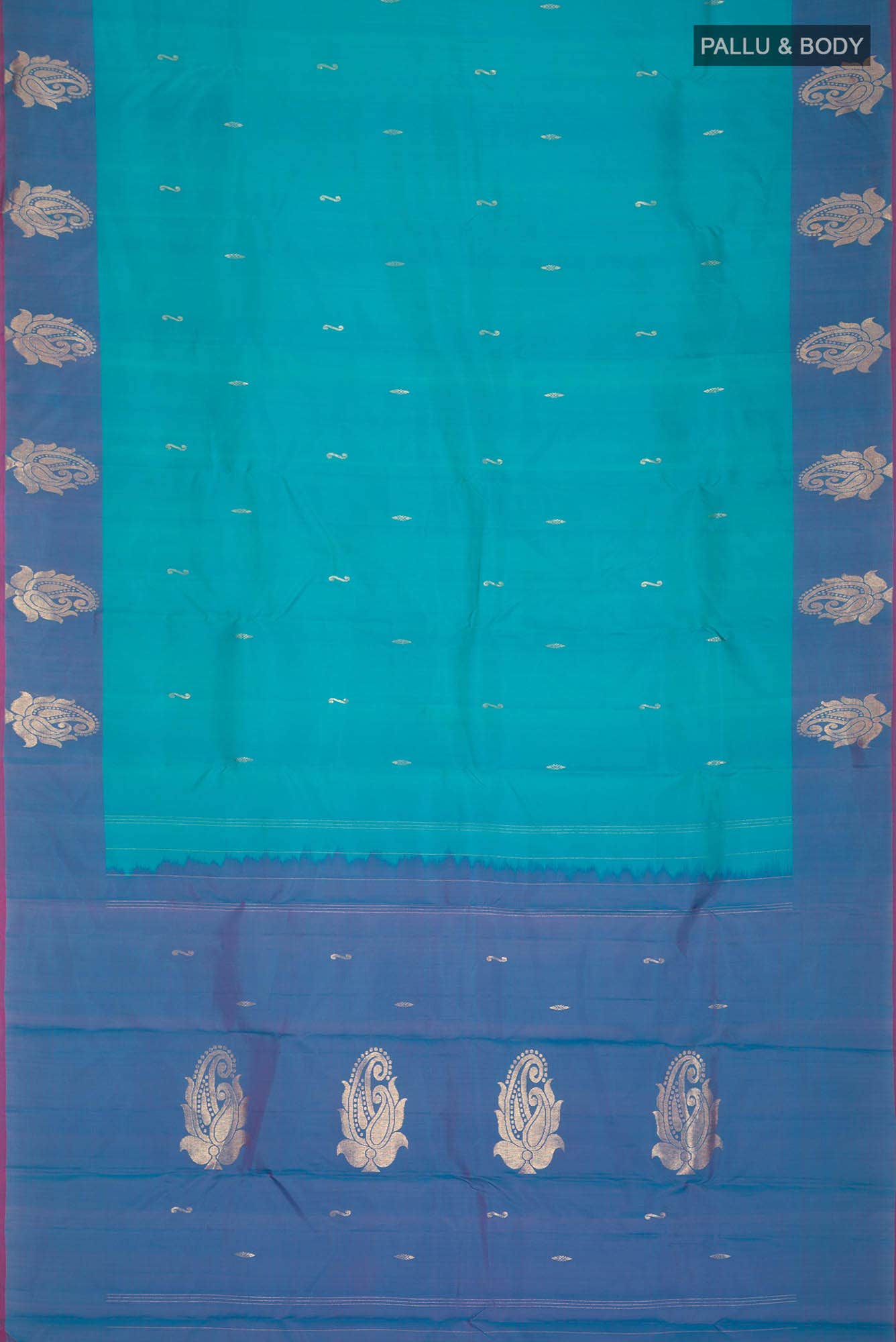 Blue Kanchipuram Silk Saree