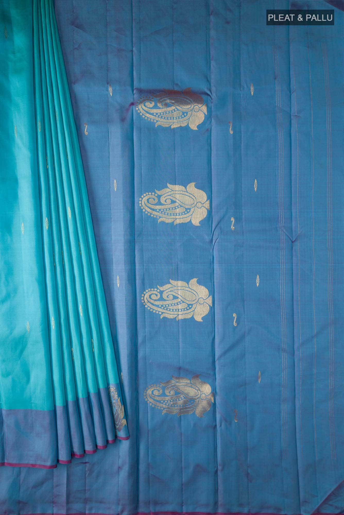 Blue Kanchipuram Silk Saree