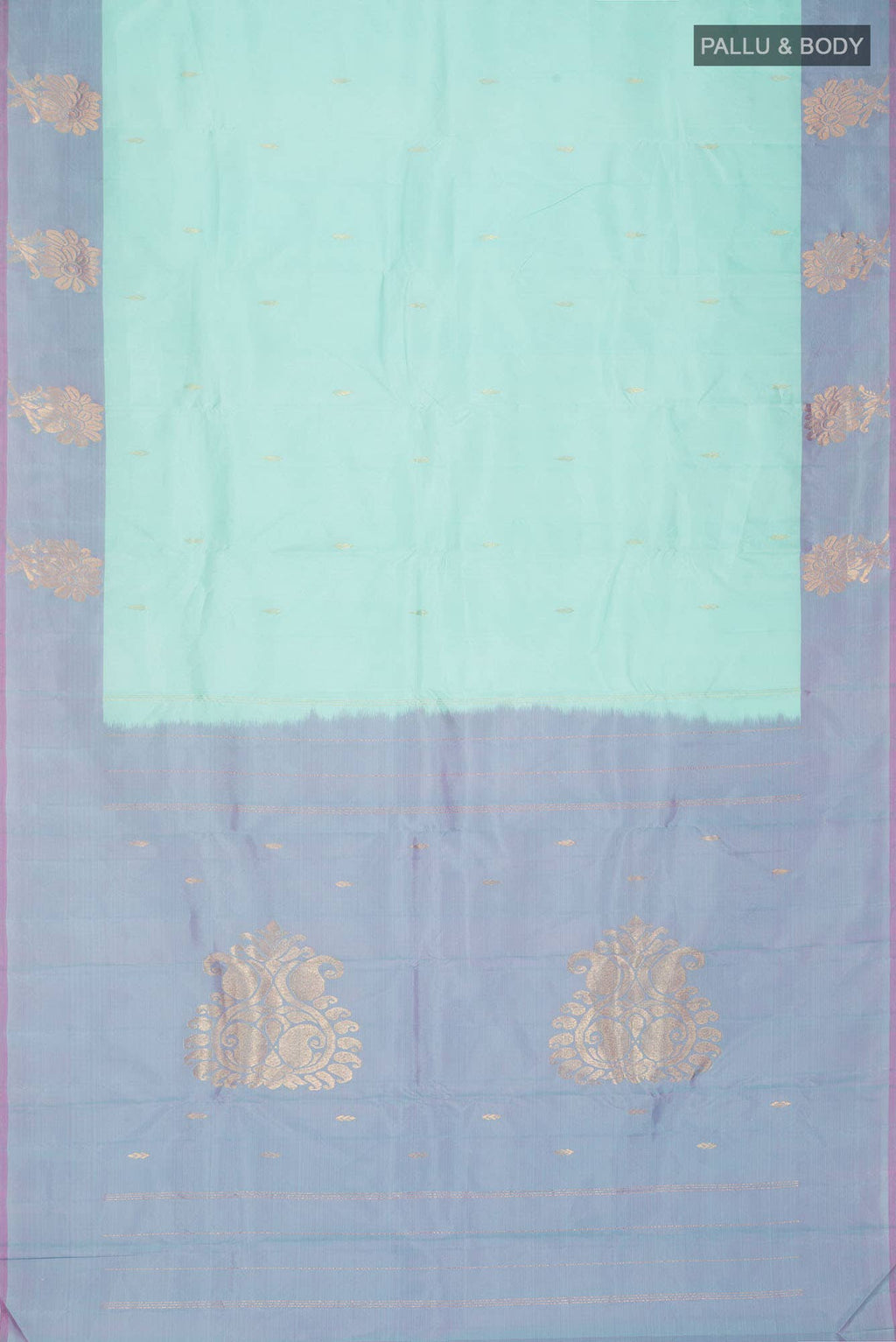Mint Green Kanchipuram Silk Saree