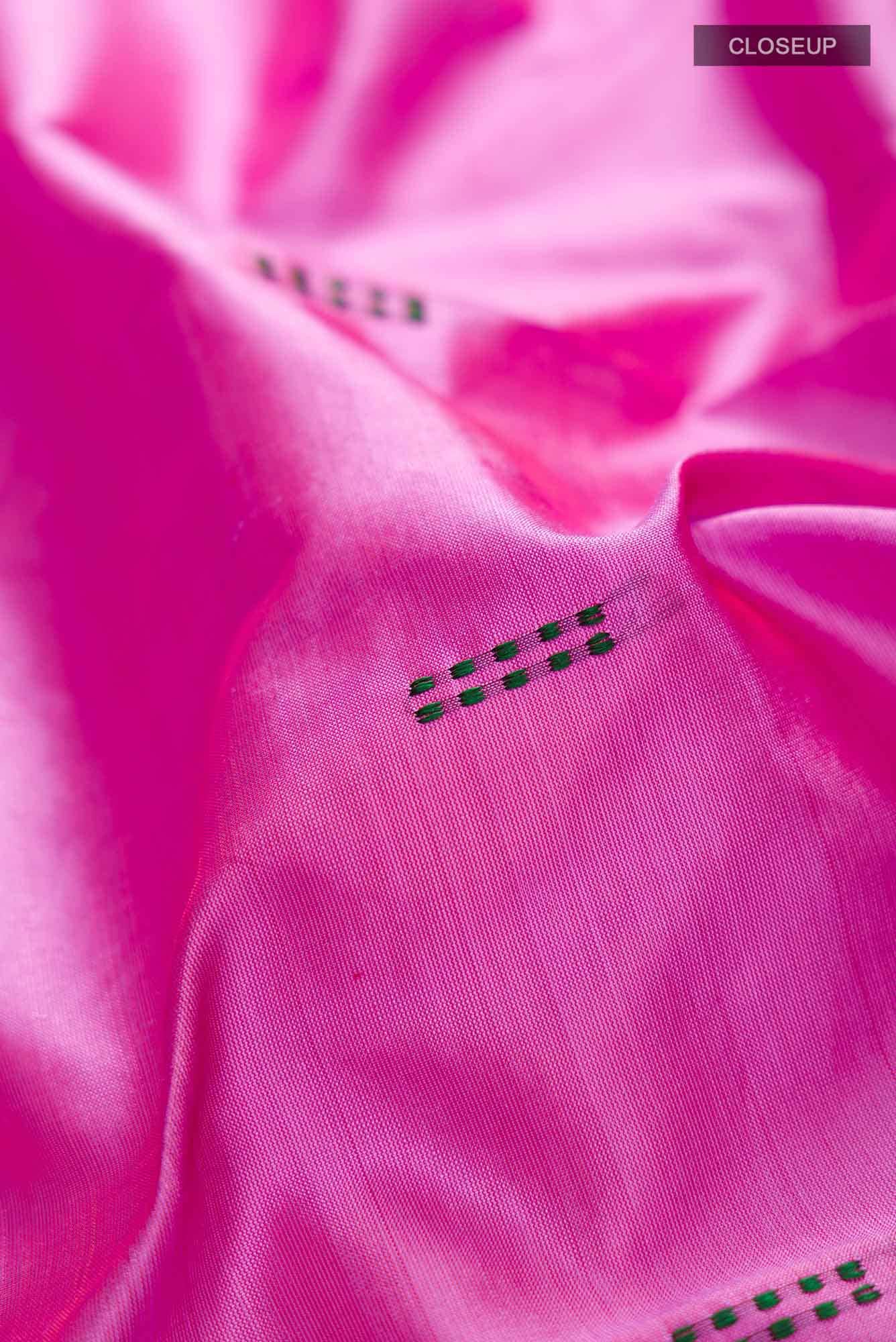 Pink Kanchipuram Silk Saree