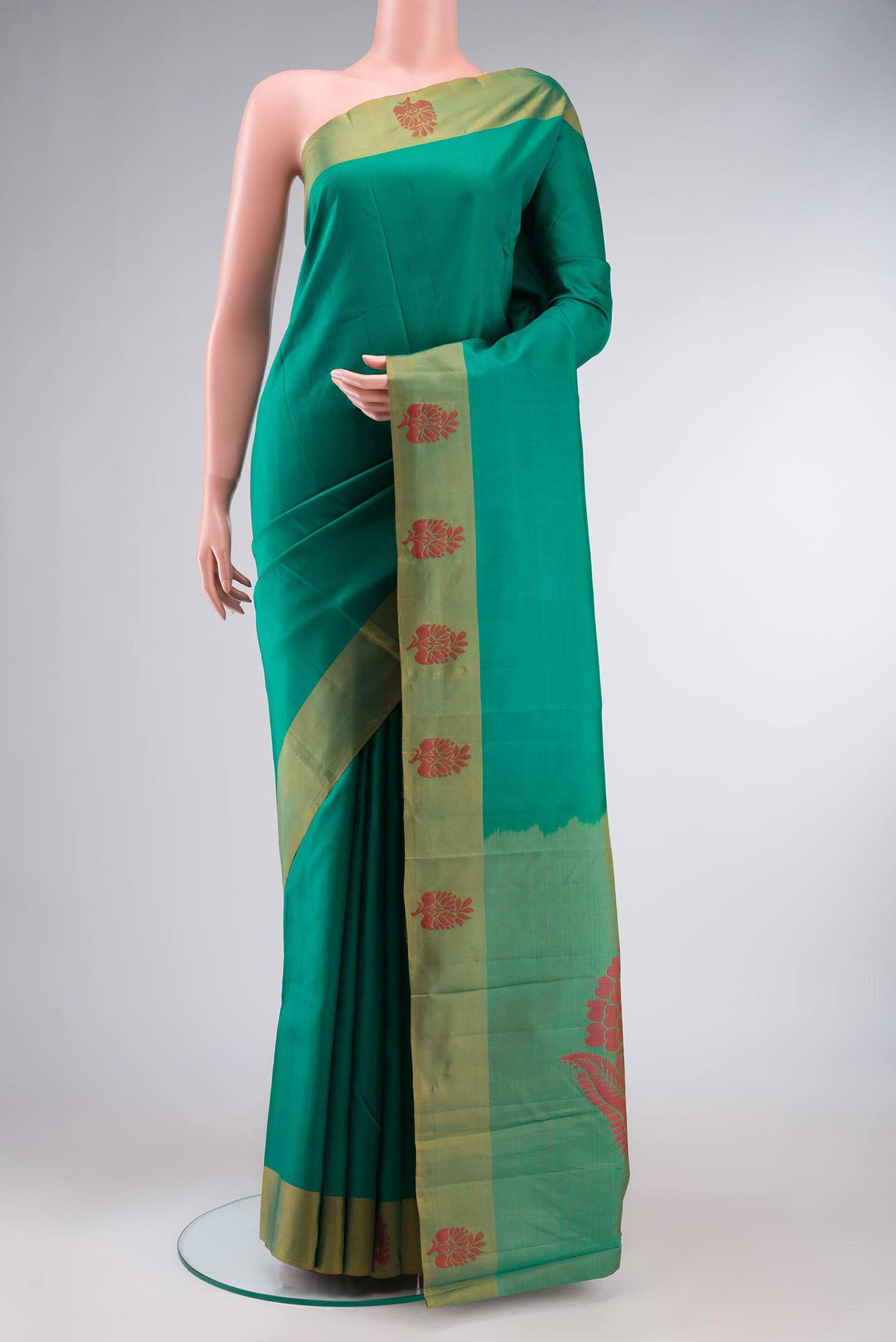 Green Kanchipuram Silk Saree