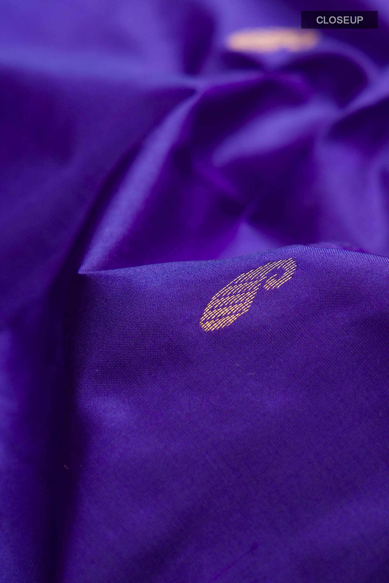 Blue Kanchipuram Silk Saree