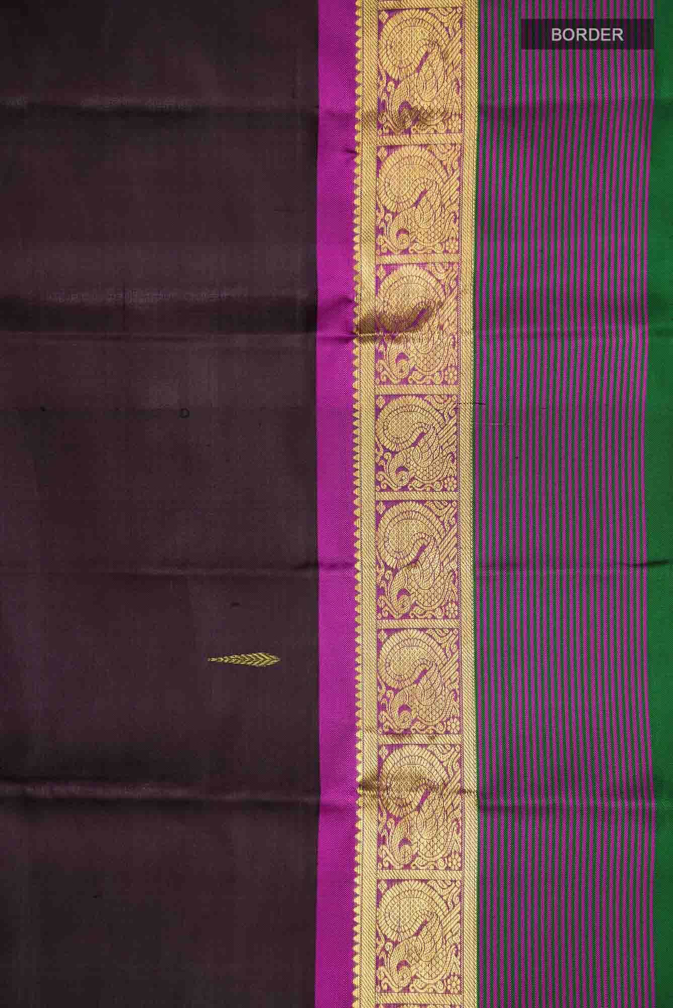 Black Kanchipuram Silk Saree