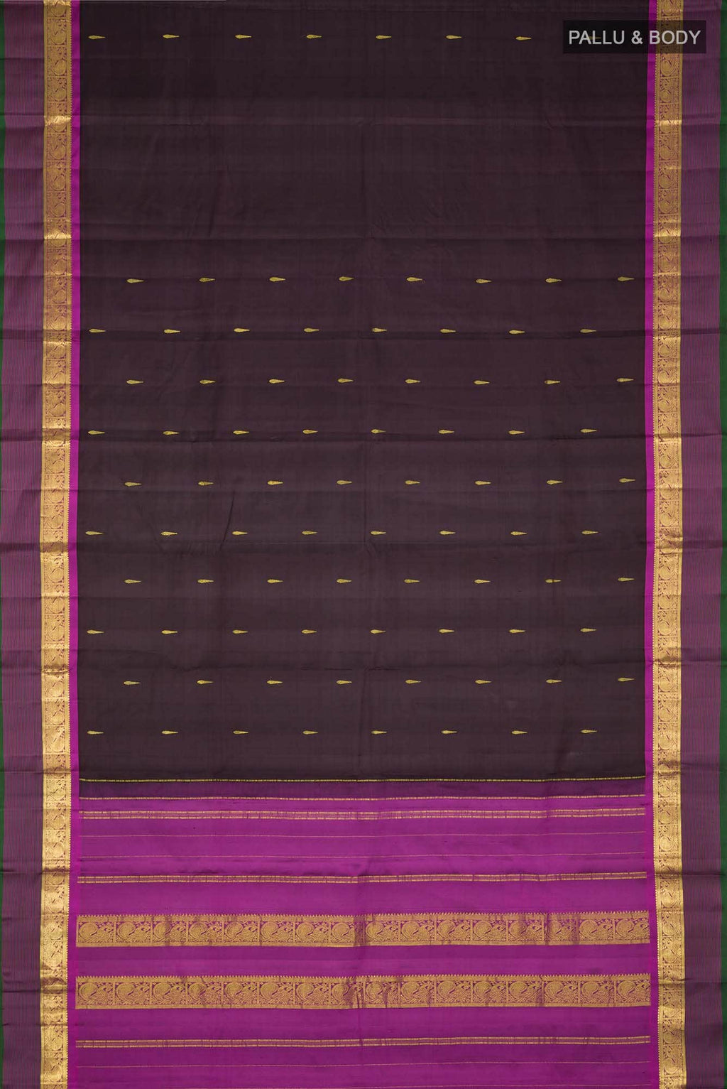 Black Kanchipuram Silk Saree