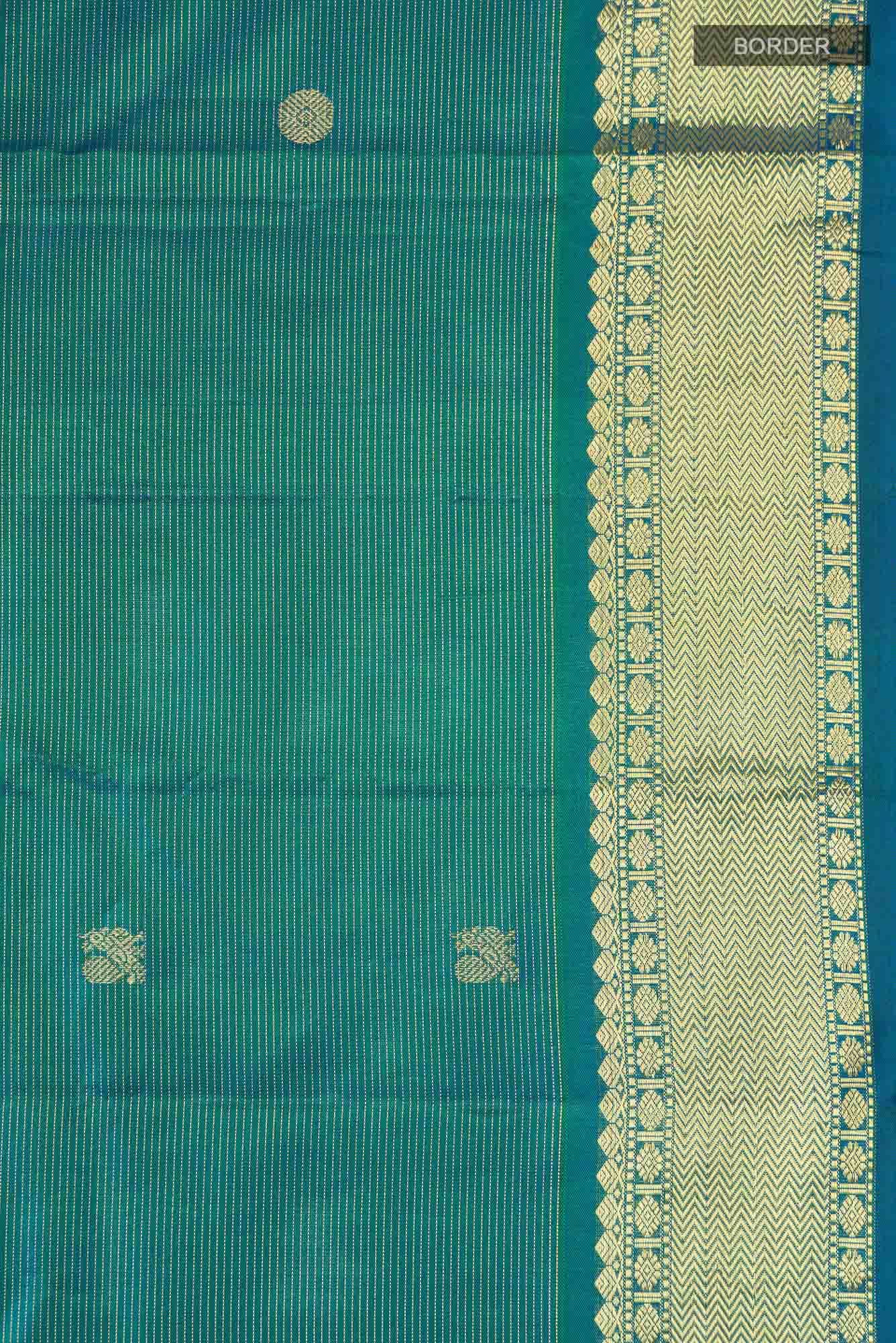 Blue Kanchipuram Silk Saree