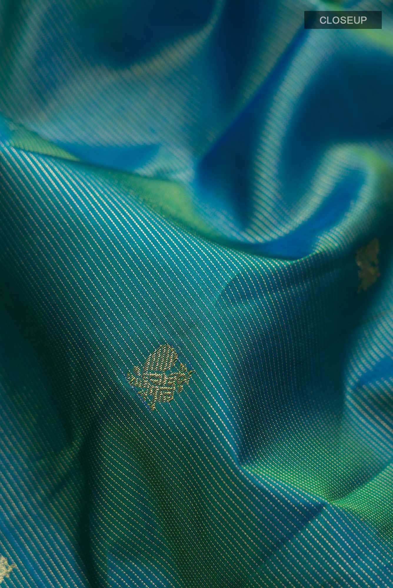 Blue Kanchipuram Silk Saree