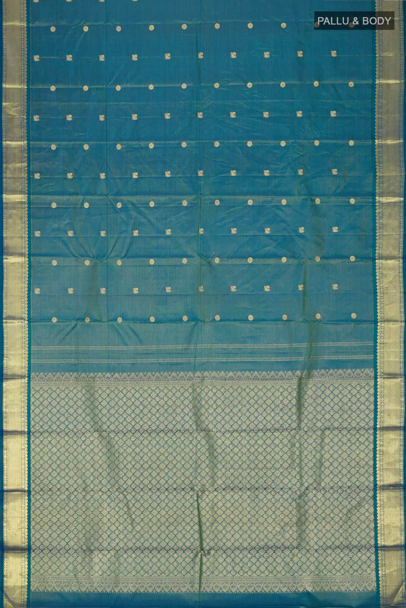 Blue Kanchipuram Silk Saree