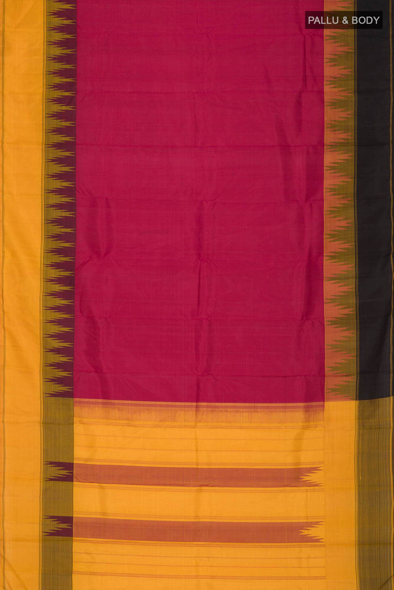 Maroon Kanchipuram Silk Saree